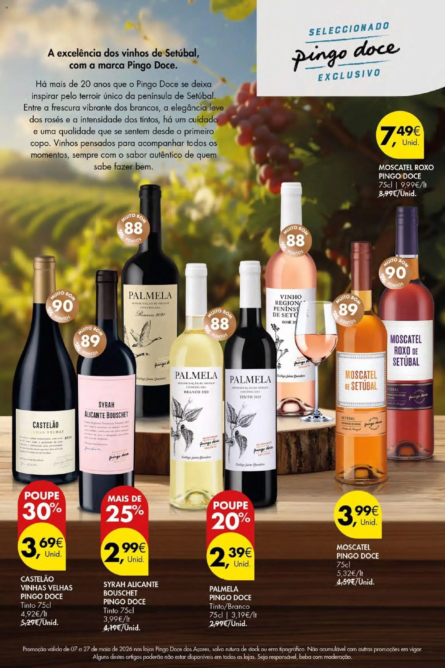 Pingo Doce Vinhos de Setúbal Açores │ válido de 07.05.2026 | Página: 20 | Produtos: Vinho