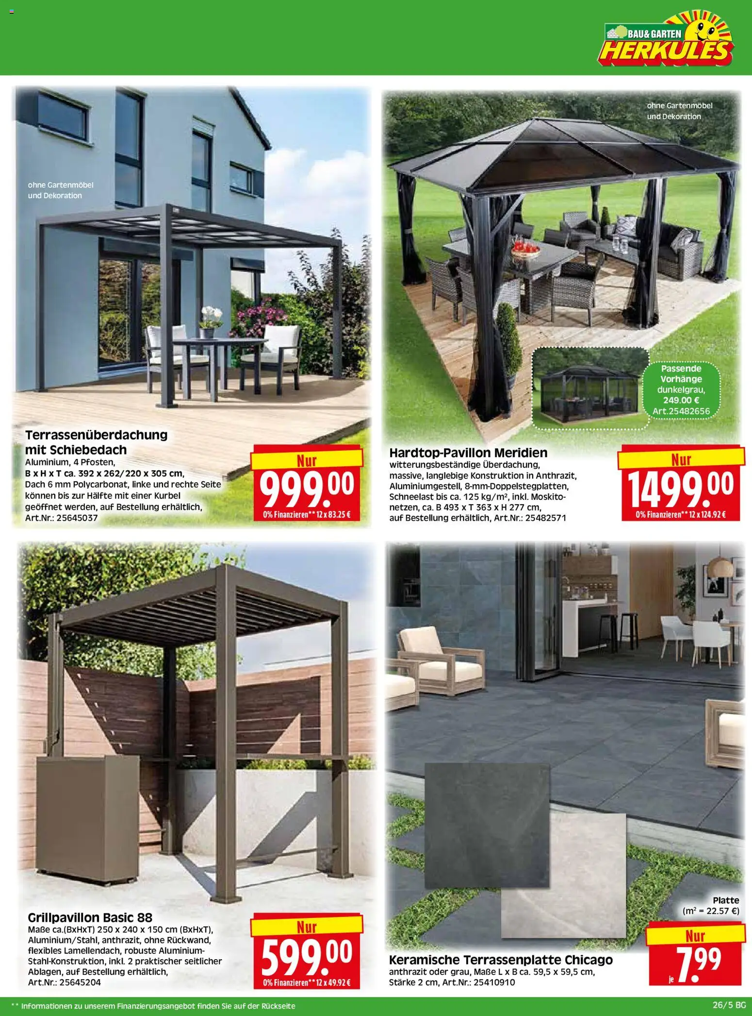 HERKULES Bau & Garten – gültig ab 22.06.2026 | Seite: 5 | Produkte: Gartenmöbel