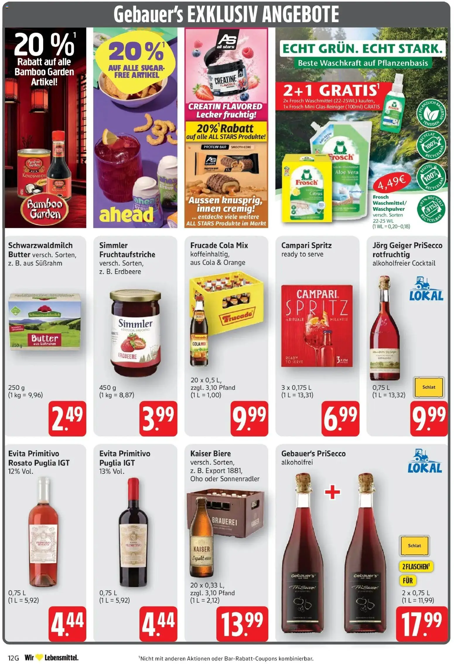 E center Prospekt Eislingen (ab 24.08.2026) zum Blättern | Seite: 12 | Produkte: Cola, Campari, Waschmittel, Kokosmilch