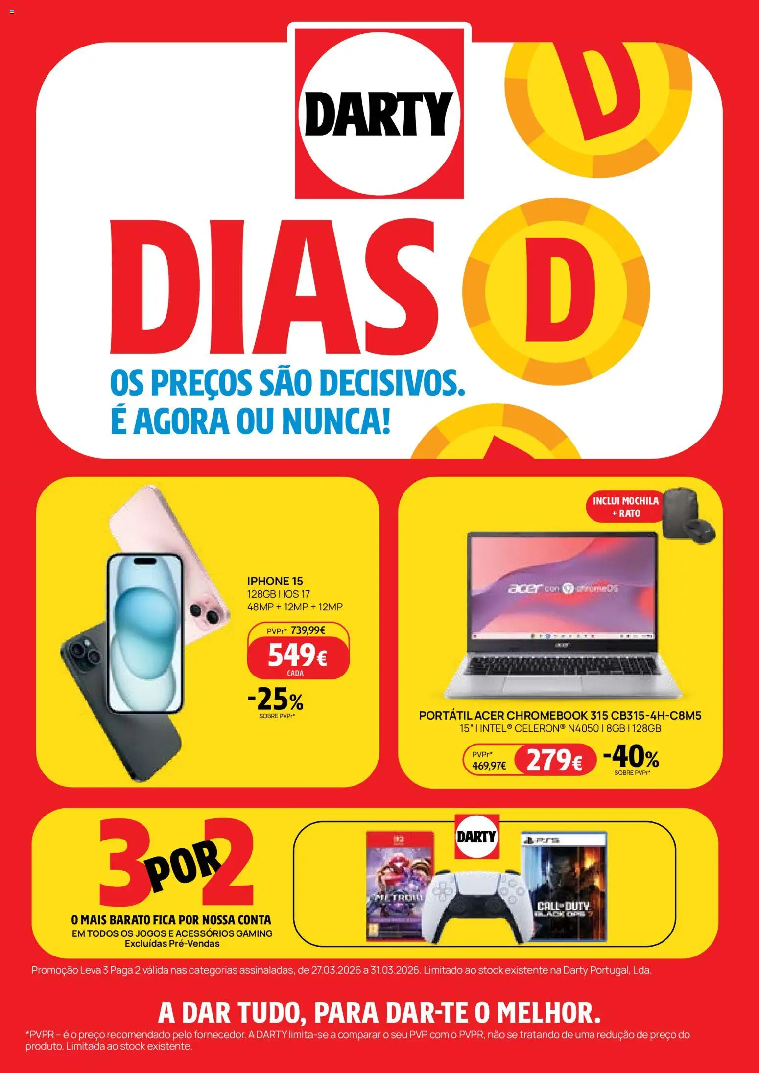 Darty folheto │ válido de 27.03.2026 | Página: 12 | Produtos: Mochila, Jogos