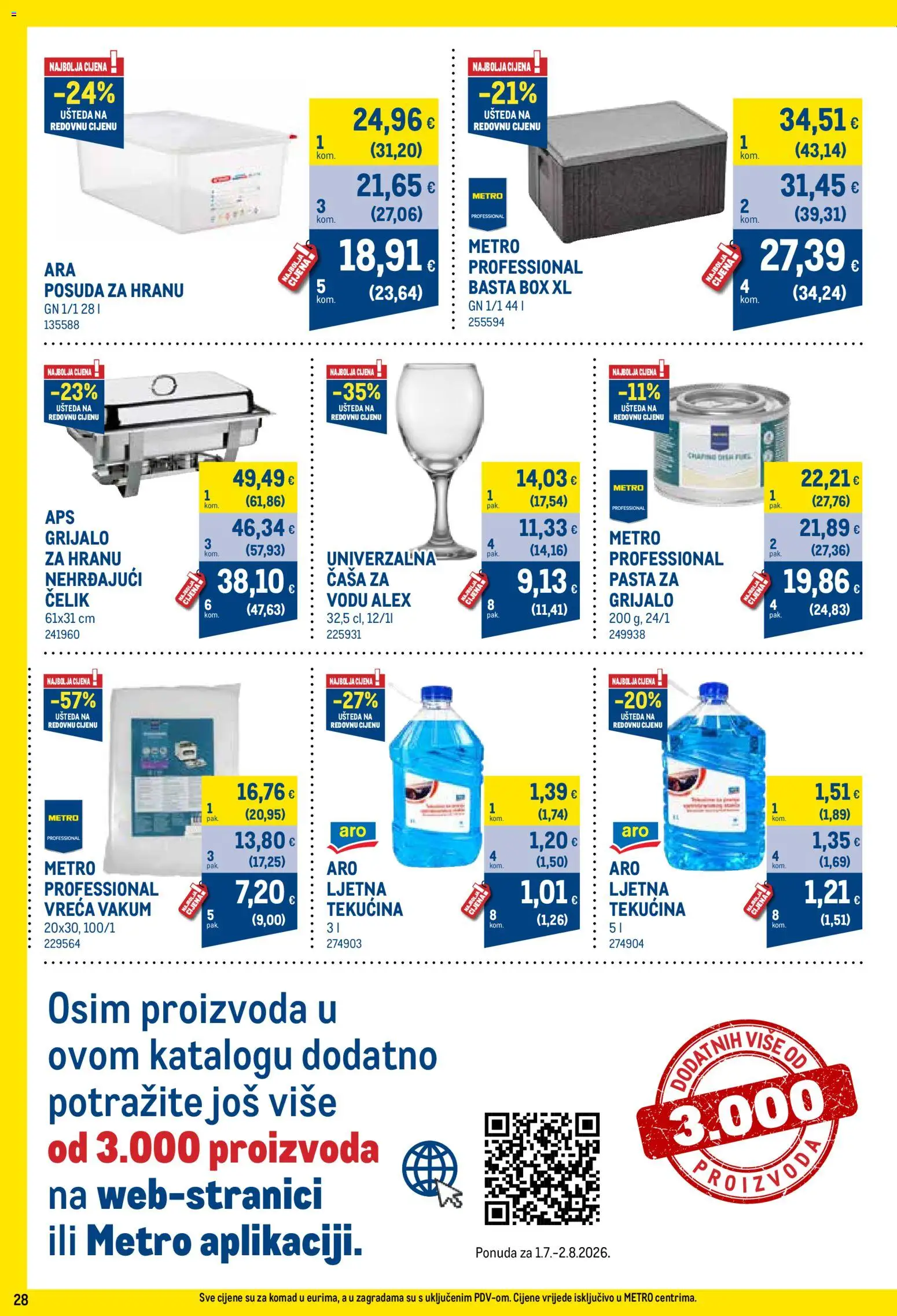 Metro katalog | vrijedi od 01.07.2026 | Stranica: 28 | Proizvodi: Pasta