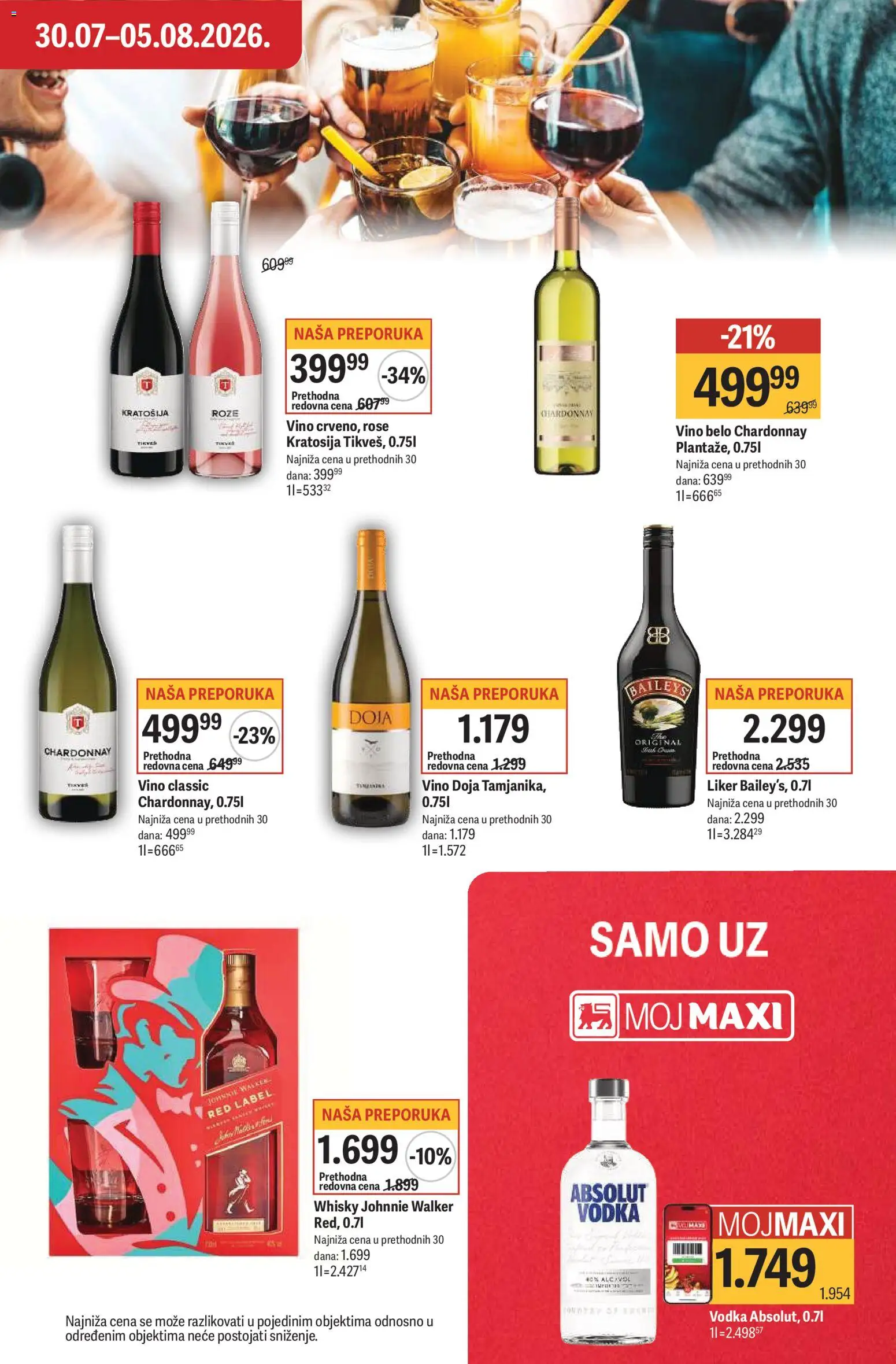 Maxi katalog - važi od 30.07.2026 | Strana: 29 | Proizvode: Liker, Chardonnay, Baileys, Vino