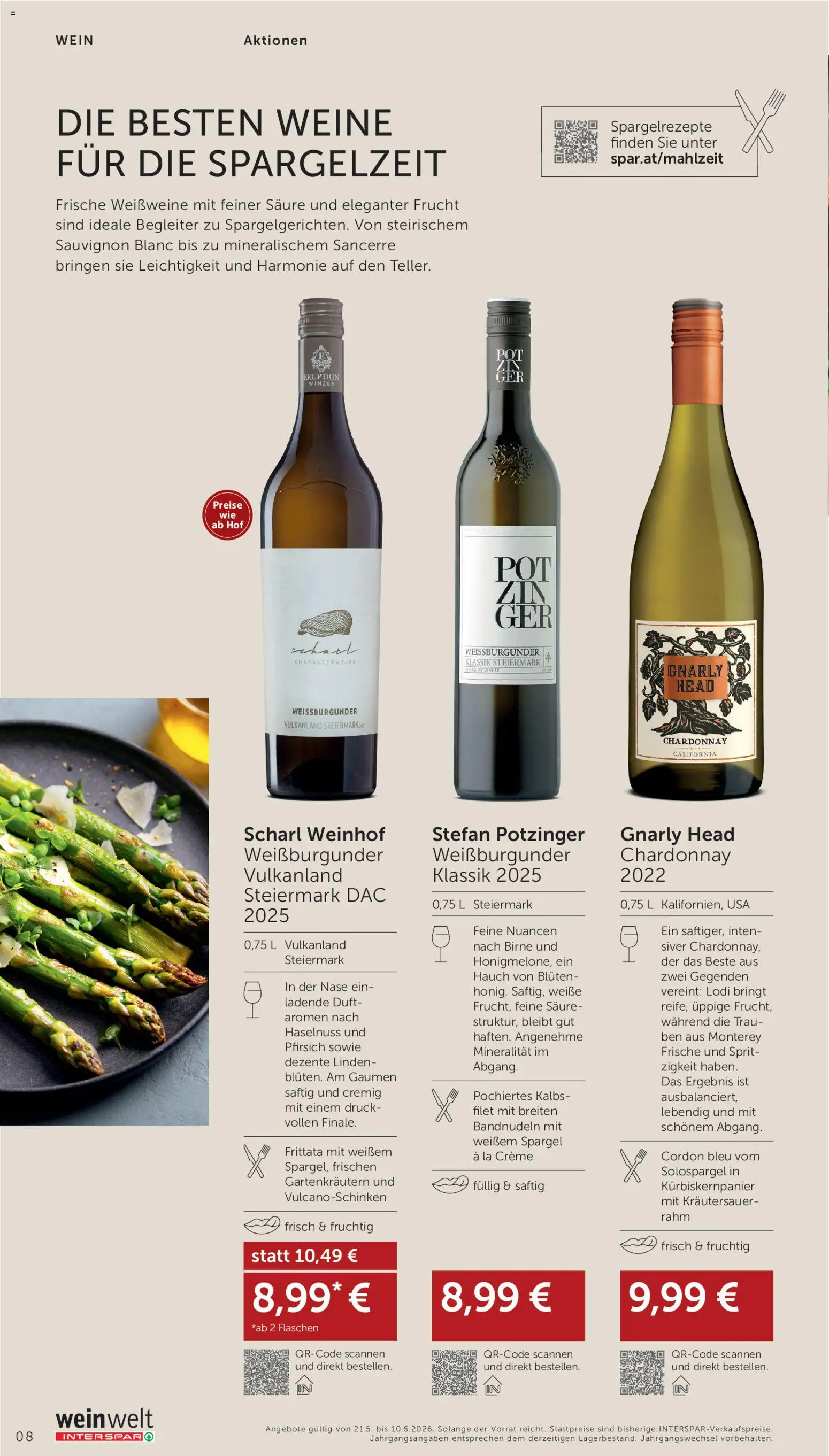 Interspar Wein Welt gültig ab 21.05.2026 | Seite: 8 | Produkte: Birne, Duft, Creme, Wein