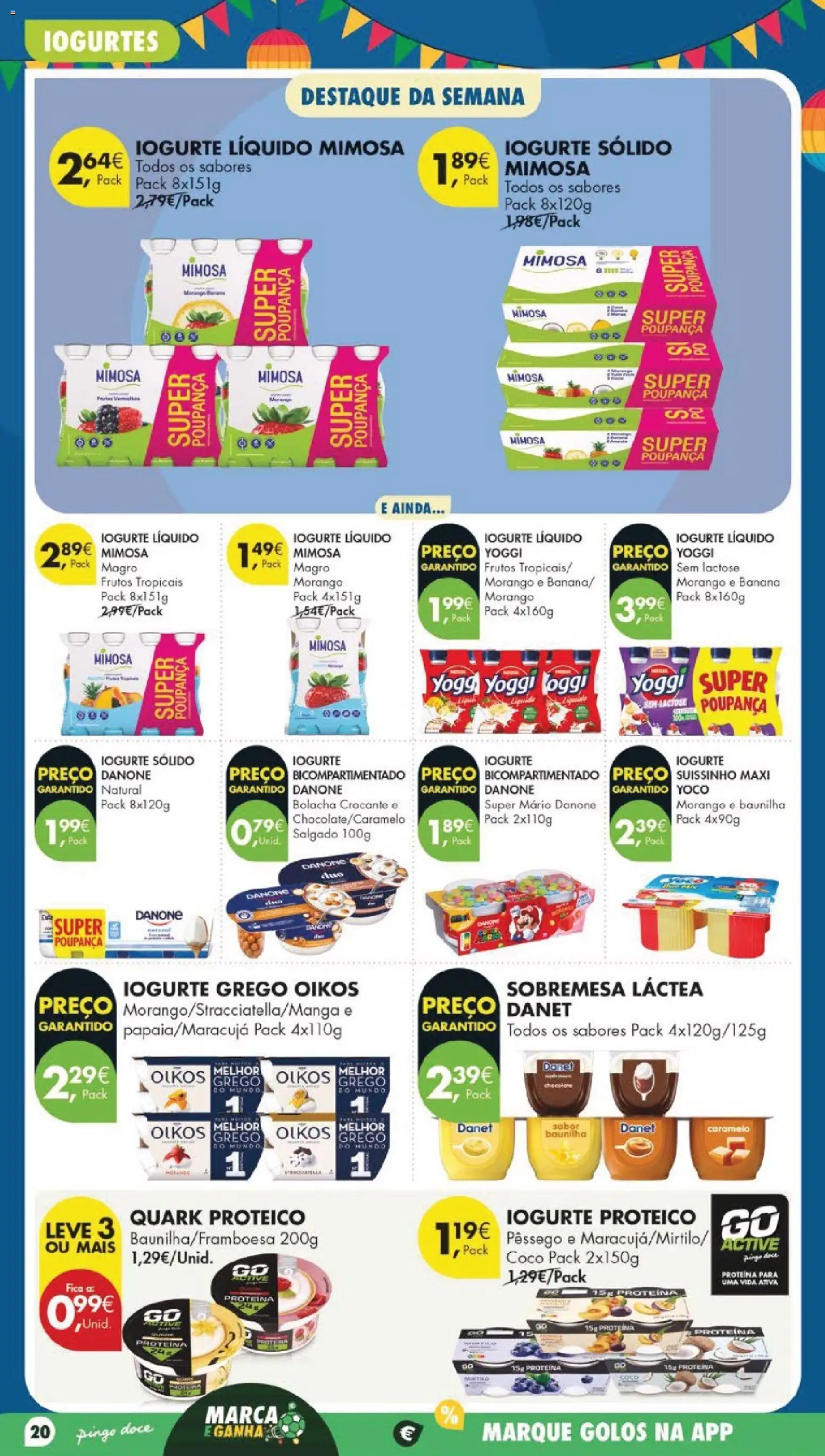 Pingo Doce folheto │ válido de 23/06/2026 | Página: 26 | Produtos: Banana, Iogurtes, Iogurte, Proteina