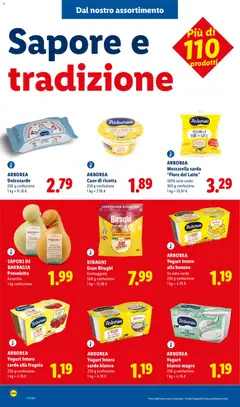 Anteprima del volantino ARBOREA Cuor di ricotta, 250 g confezione valido a partire dal 02/07/2026 | Pagina: 4 | Prodotti: Mozzarella, Latte, Provola, Ricotta