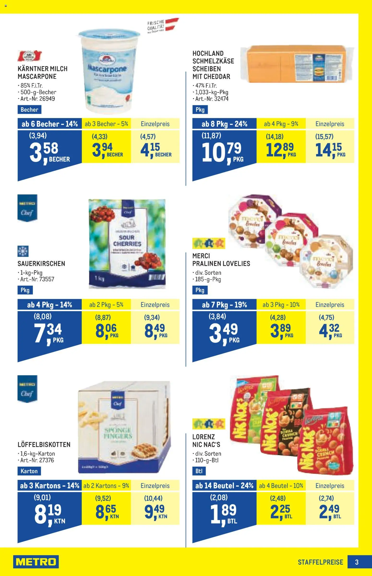 Metro angebote Profi gültig ab 20.08.2026 | Seite: 3 | Produkte: Milch