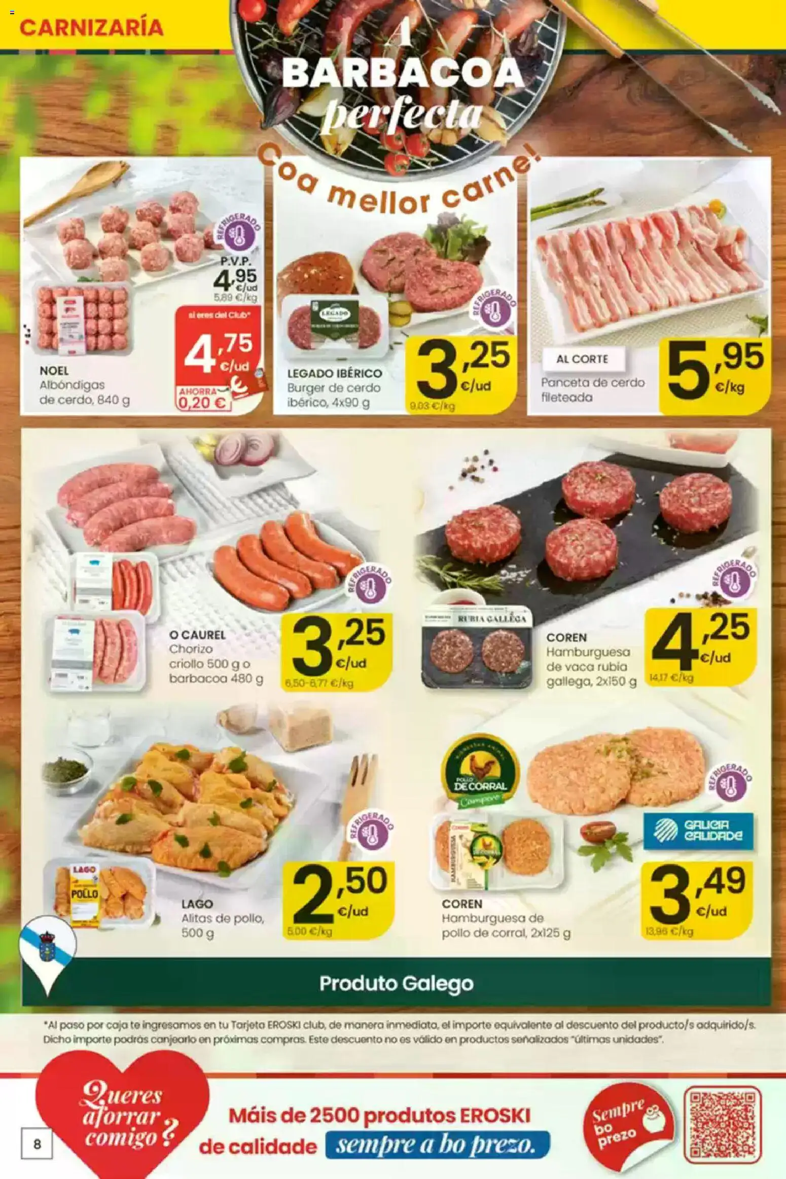 Eroski É bo que sexa de aquí │ válido desde el 30/07/2026 | Página: 8 | Productos: Té, Barbacoa, Σοκολατούχο γάλα, Caja