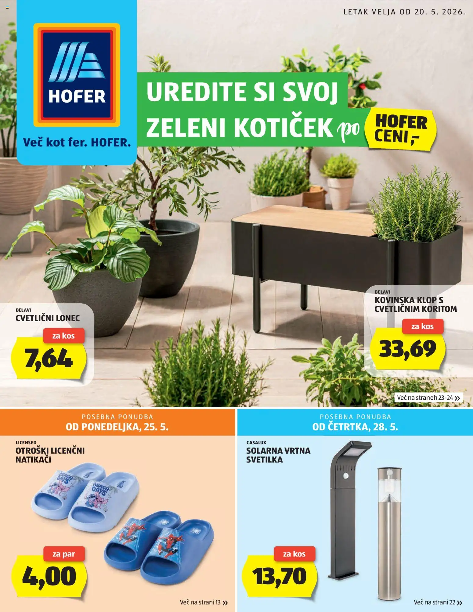 Hofer SI katalog | vrijedi od 20.05.2026 | Stranica: 1