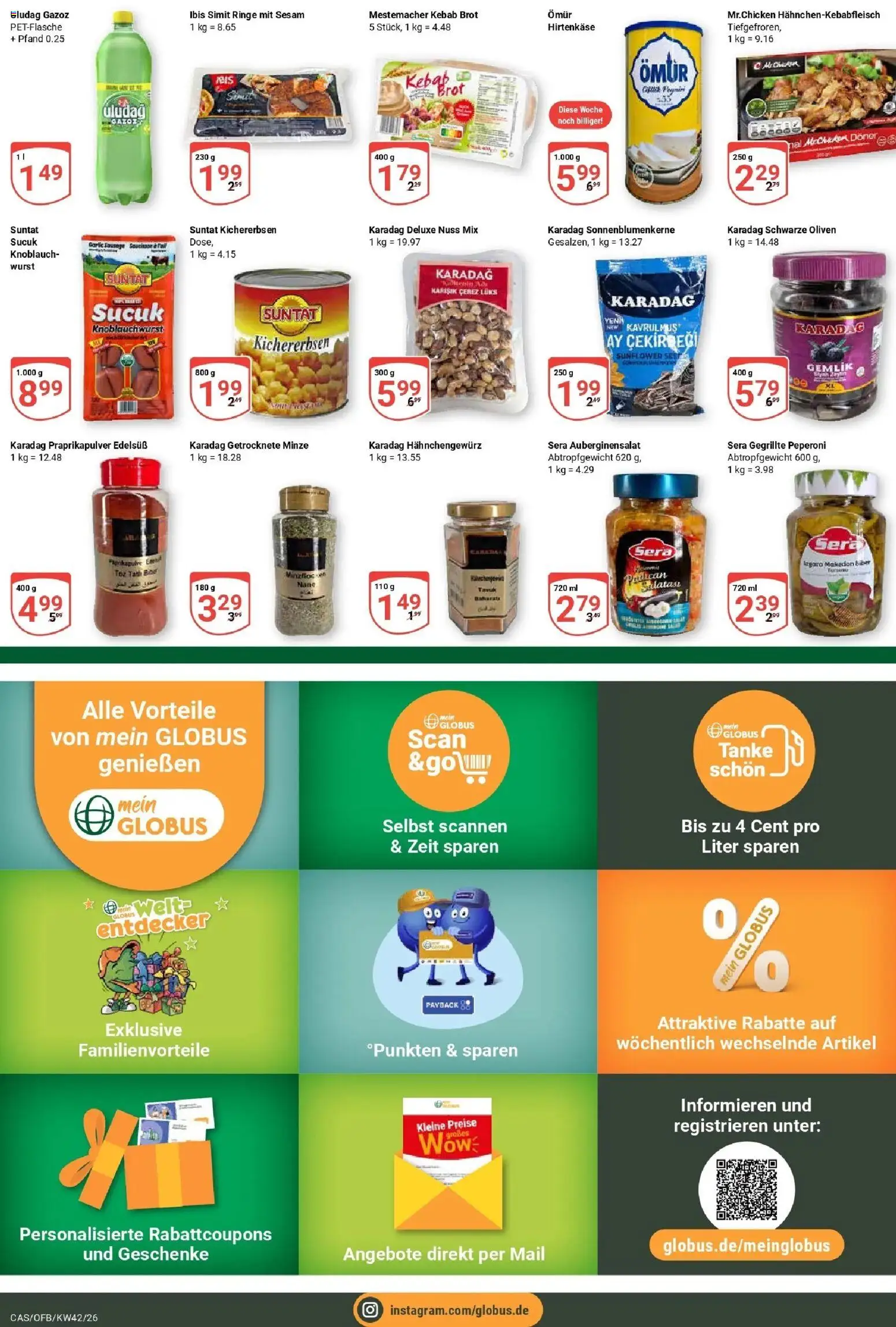 Globus Prospekt Castrop-Rauxel (ab 12.10.2026) » Angebote online | Seite: 15 | Produkte: Wurst, Knoblauch, Brot