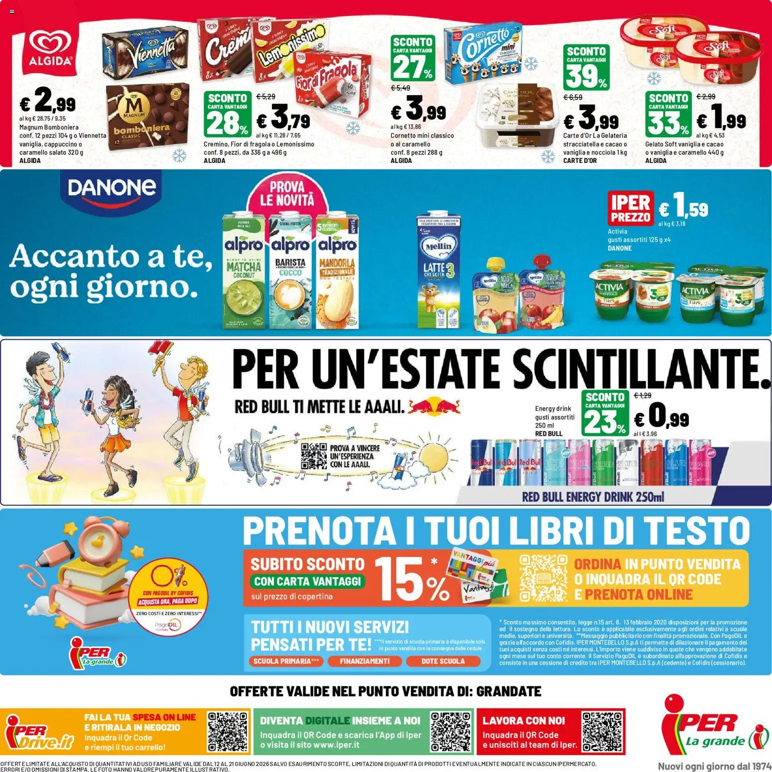 Volantino Iper del 12.06.2026 | Pagina: 40 | Prodotti: Crema, Tè, Cocco, Stracciatella