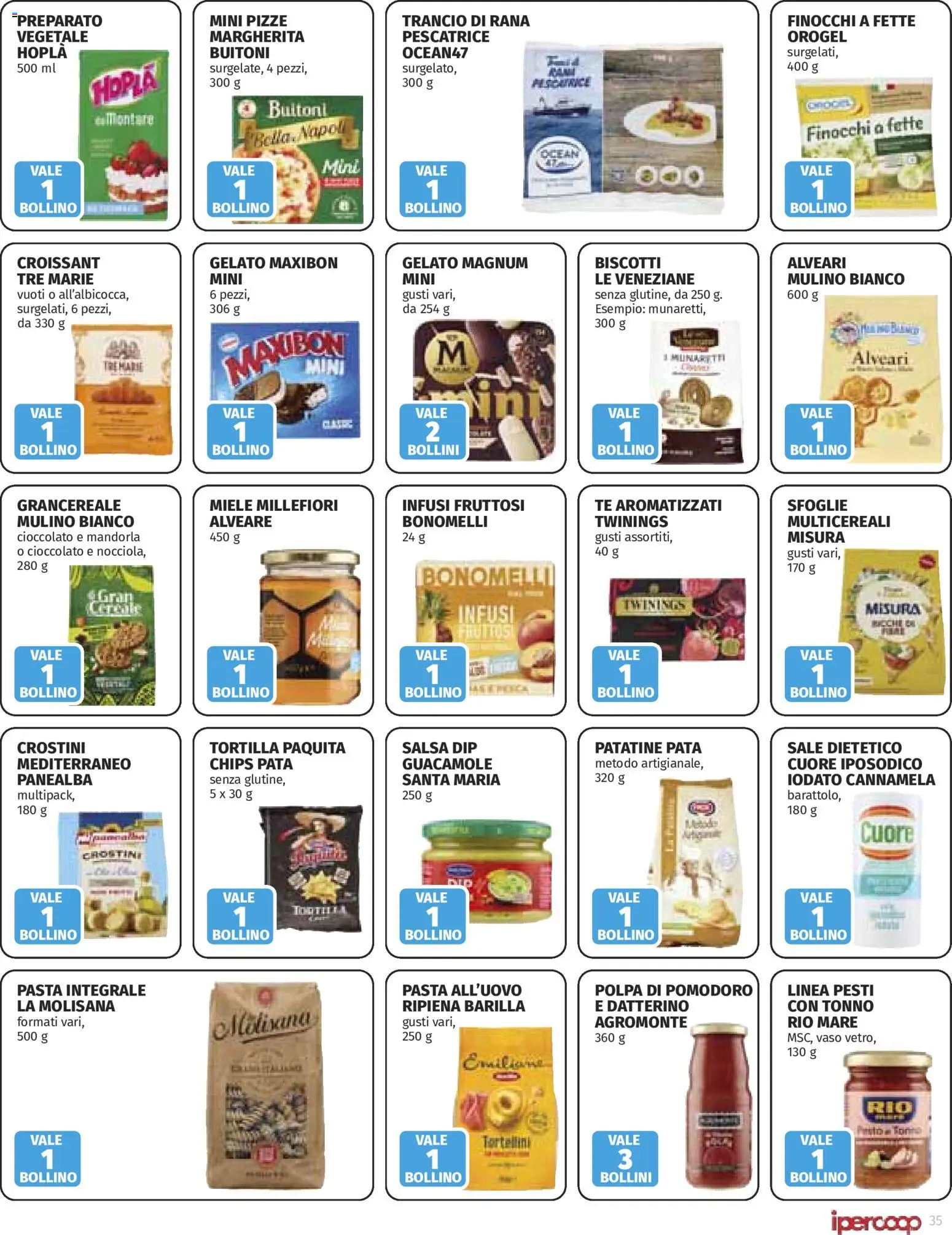 Volantino Ipercoop del 08/10/2026 | Pagina: 35 | Prodotti: La Molisana, Gelato Magnum, Sale, Tonno