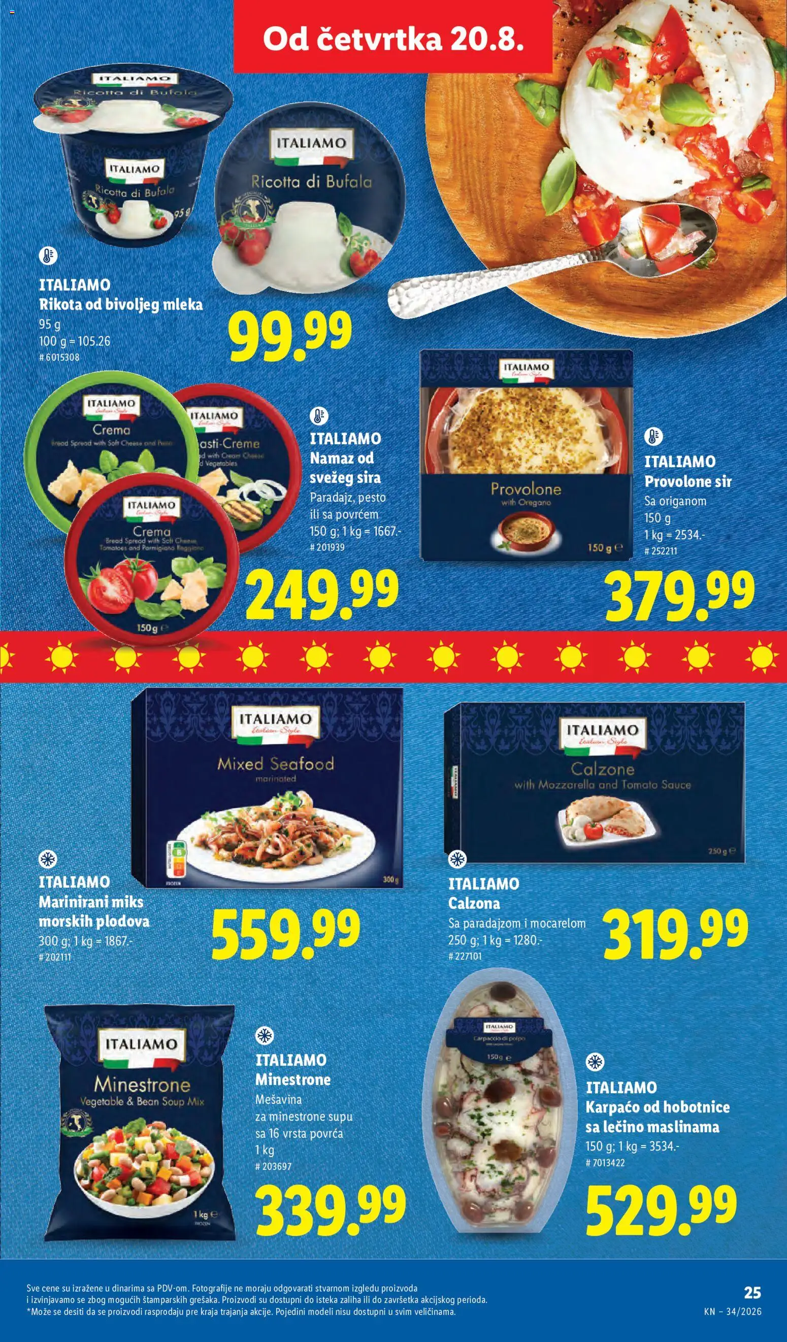 Lidl katalog - važi od 20.08.2026 | Strana: 55 | Proizvode: Ricotta, Parmigiano Reggiano, Namaz, Sir