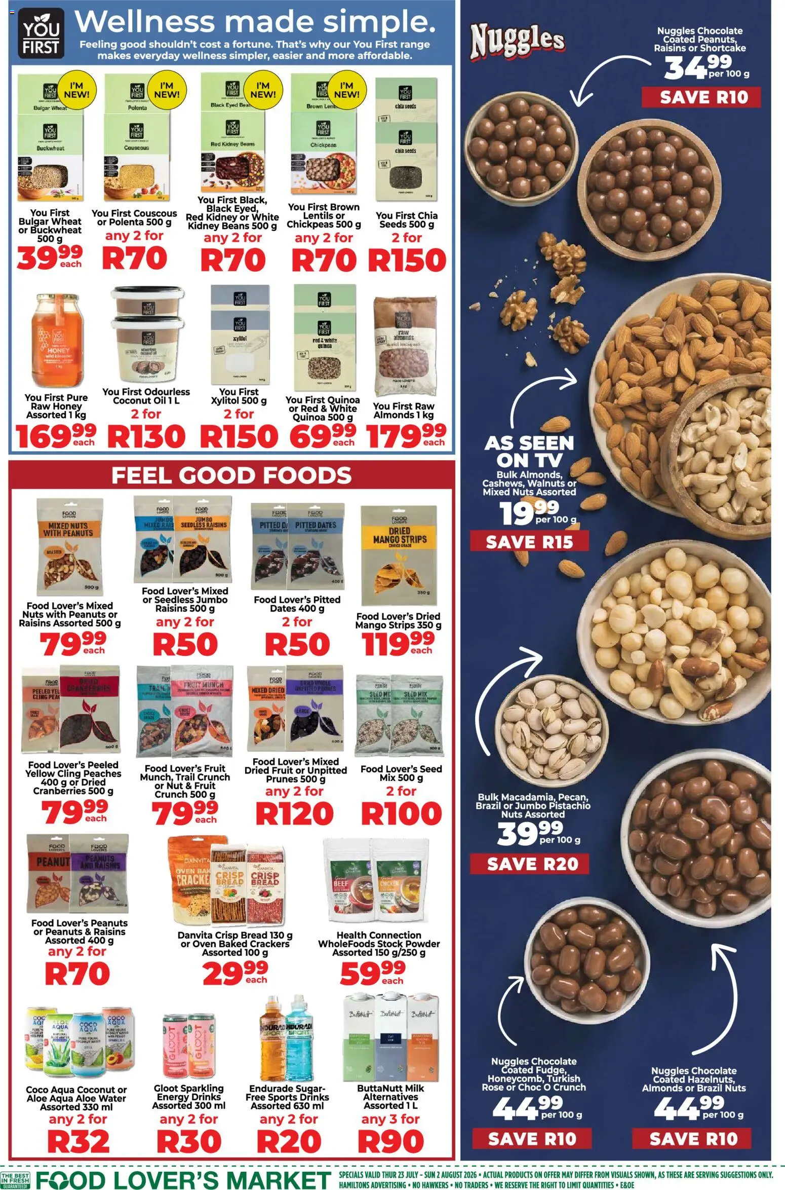 New Food Lover's Market catalogue – valid from 23/07/2026 | Page: 12 | Products: Oil, Powder, Beef, Peanuts