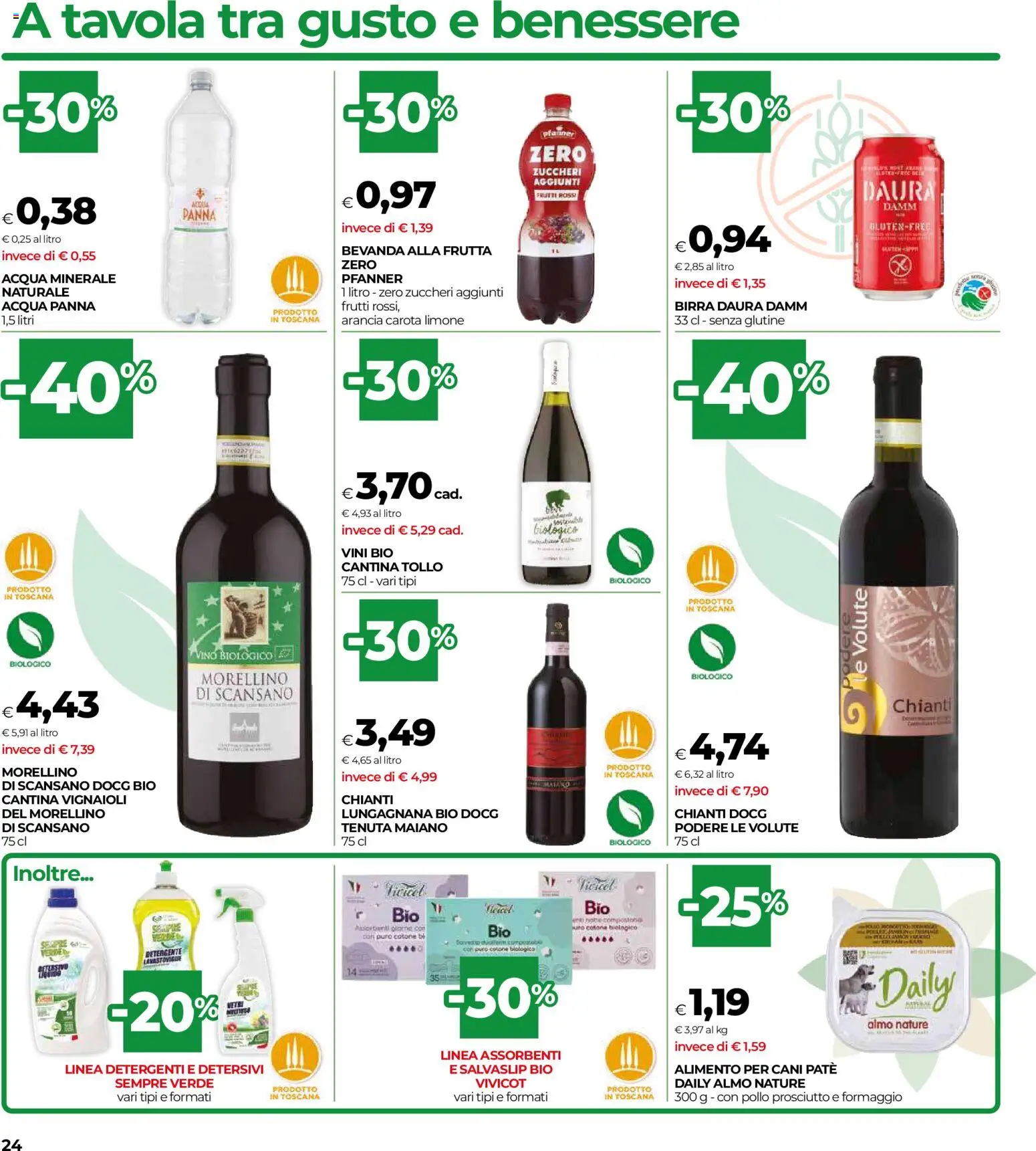 Volantino COOP del 16/07/2026 | Pagina: 24 | Prodotti: Paté, Detergente, Prosciutto, Arancia