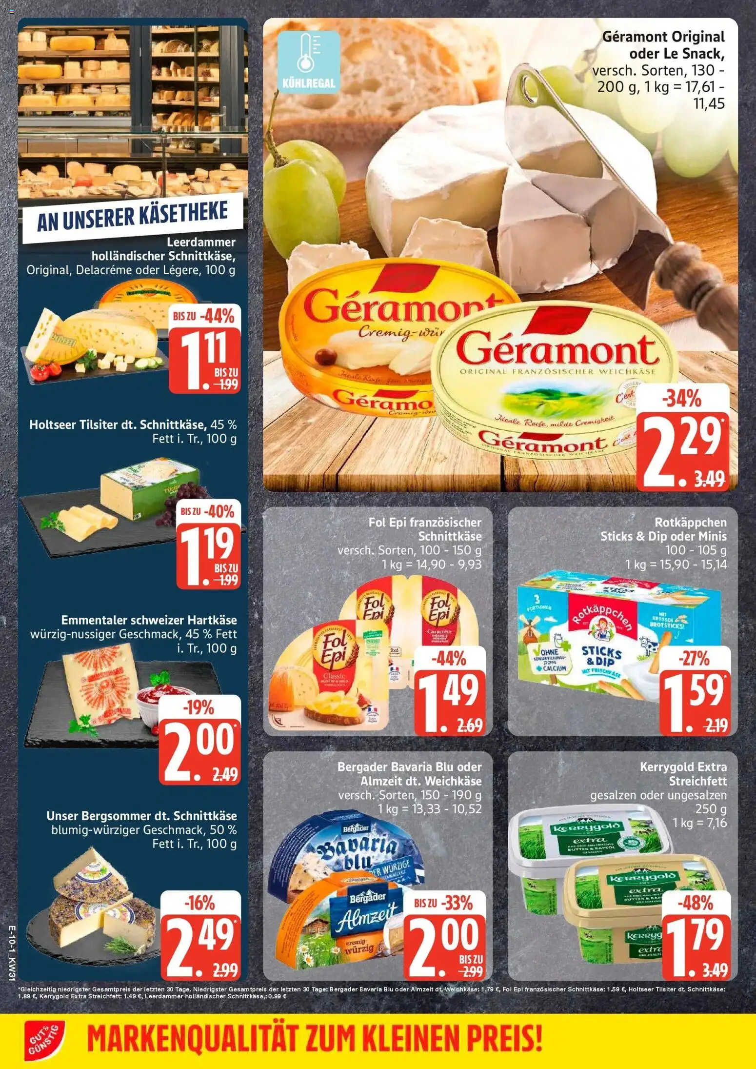 Edeka Prospekt Schwarzenbek – gültig ab 27.07.2026 | Seite: 11 | Produkte: Geramont, Leerdammer, Rotkäppchen, Frischkase