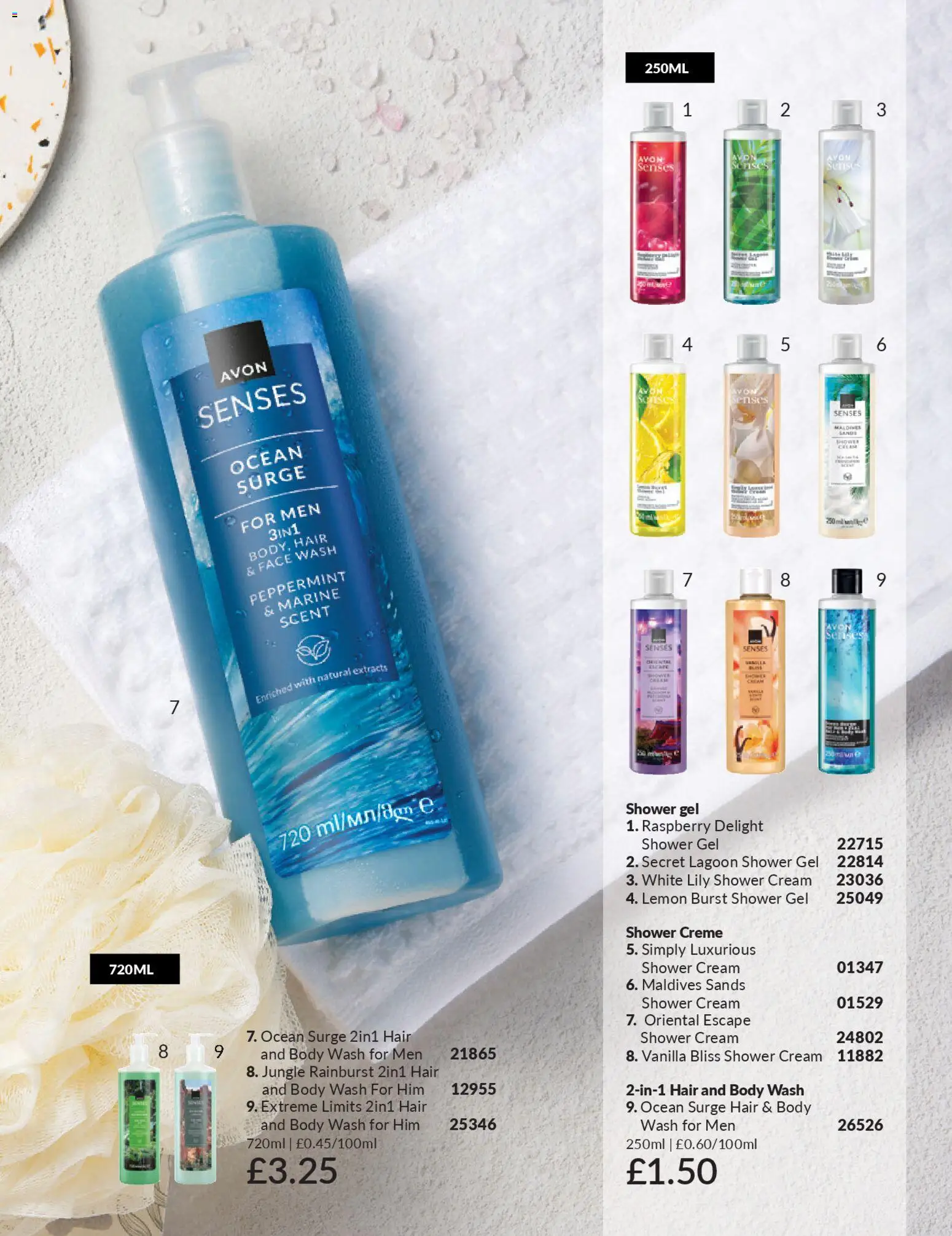 {H1} | Page: 187 | Products: Shower, Shower gel, Lemon, Vanilla