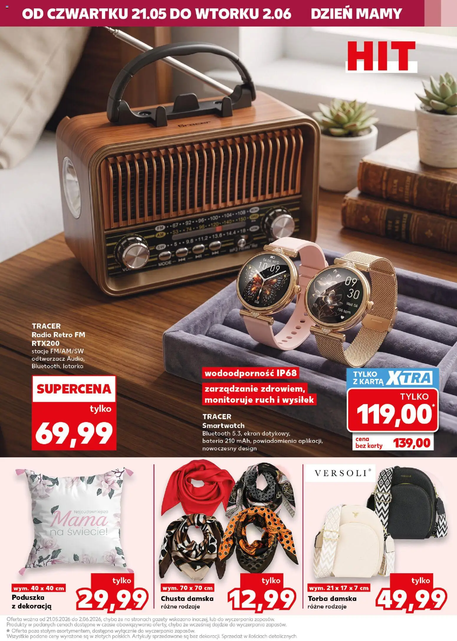 Kaufland Polsko leták - Złap okazje od 21.05.2026 | Strana: 5 | Produkty: Rádio, Karty