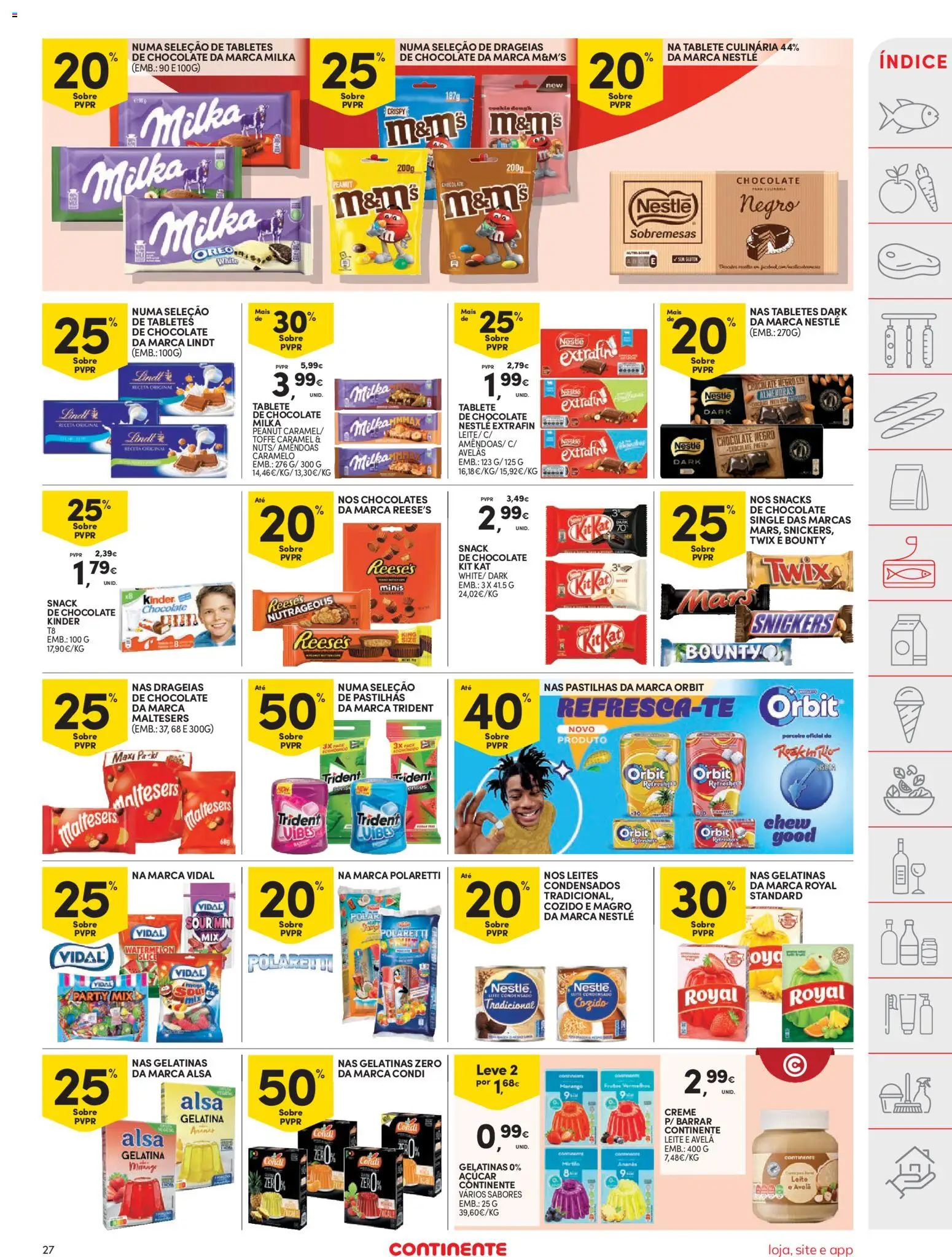 Continente folheto │ válido de 09.06.2026 | Página: 27 | Produtos: Avelãs, Leite, Nestlé, Chocolate