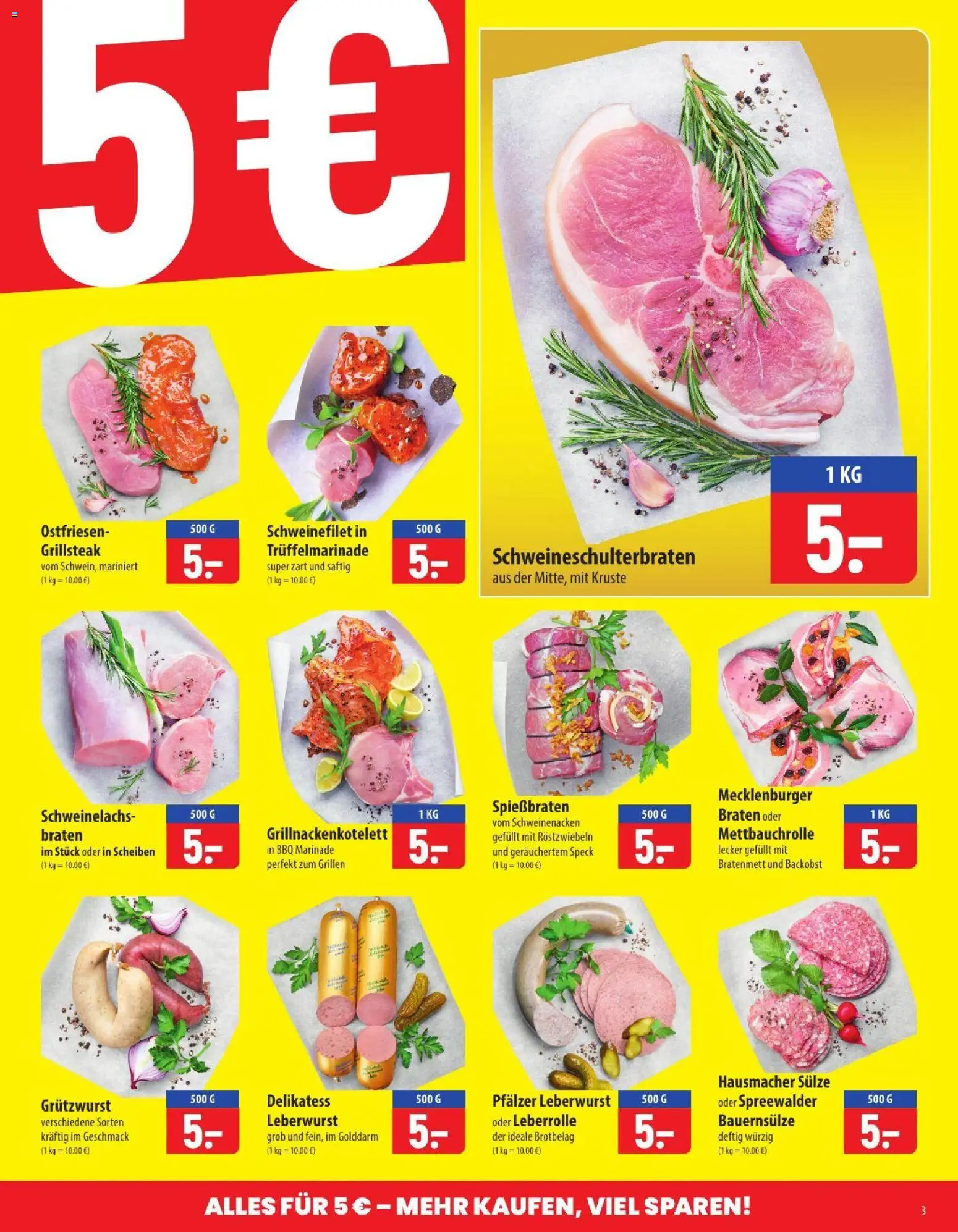 Famila Prospekt – gültig ab 06.07.2026 | Seite: 3 | Produkte: Schweinenacken, Schweinefilet