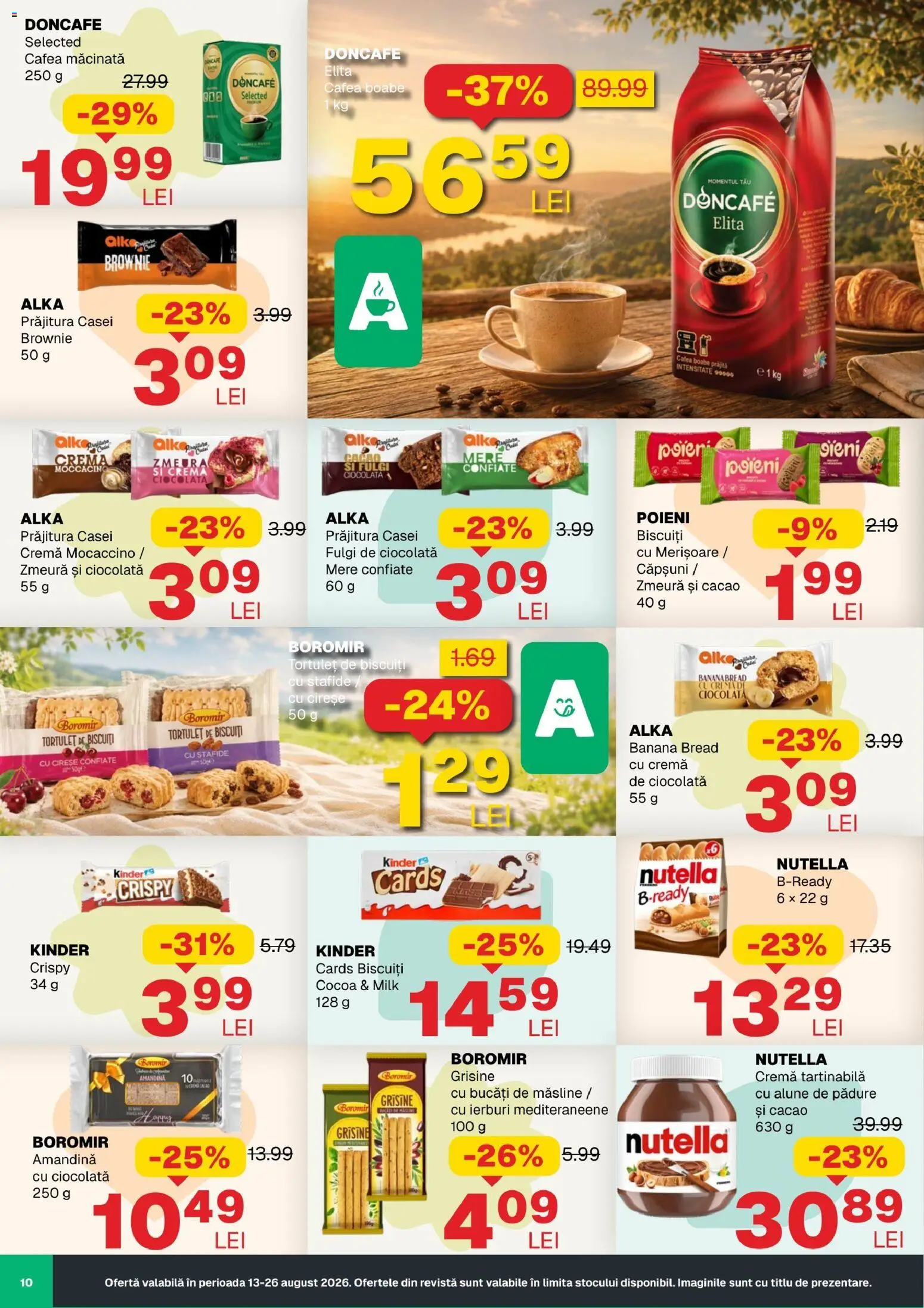 Noul catalog Annabella – valabil de la 13.08.2026 | Pagină: 10 | Produse: Alune, Ciocolată, Cremă tartinabilă, Stafide