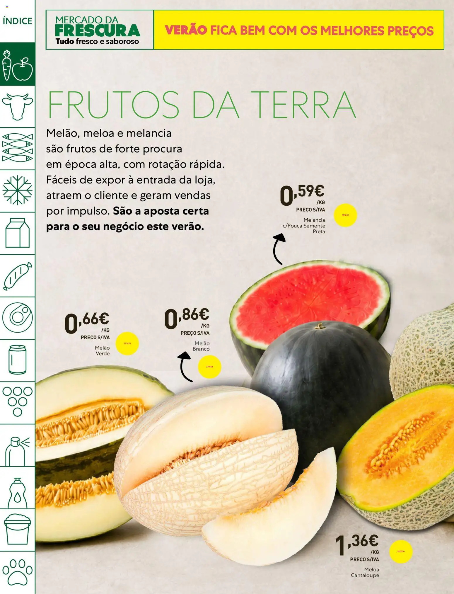 Recheio folheto Madeira │ válido de 28/07/2026 | Página: 2 | Produtos: Melancia, Melão