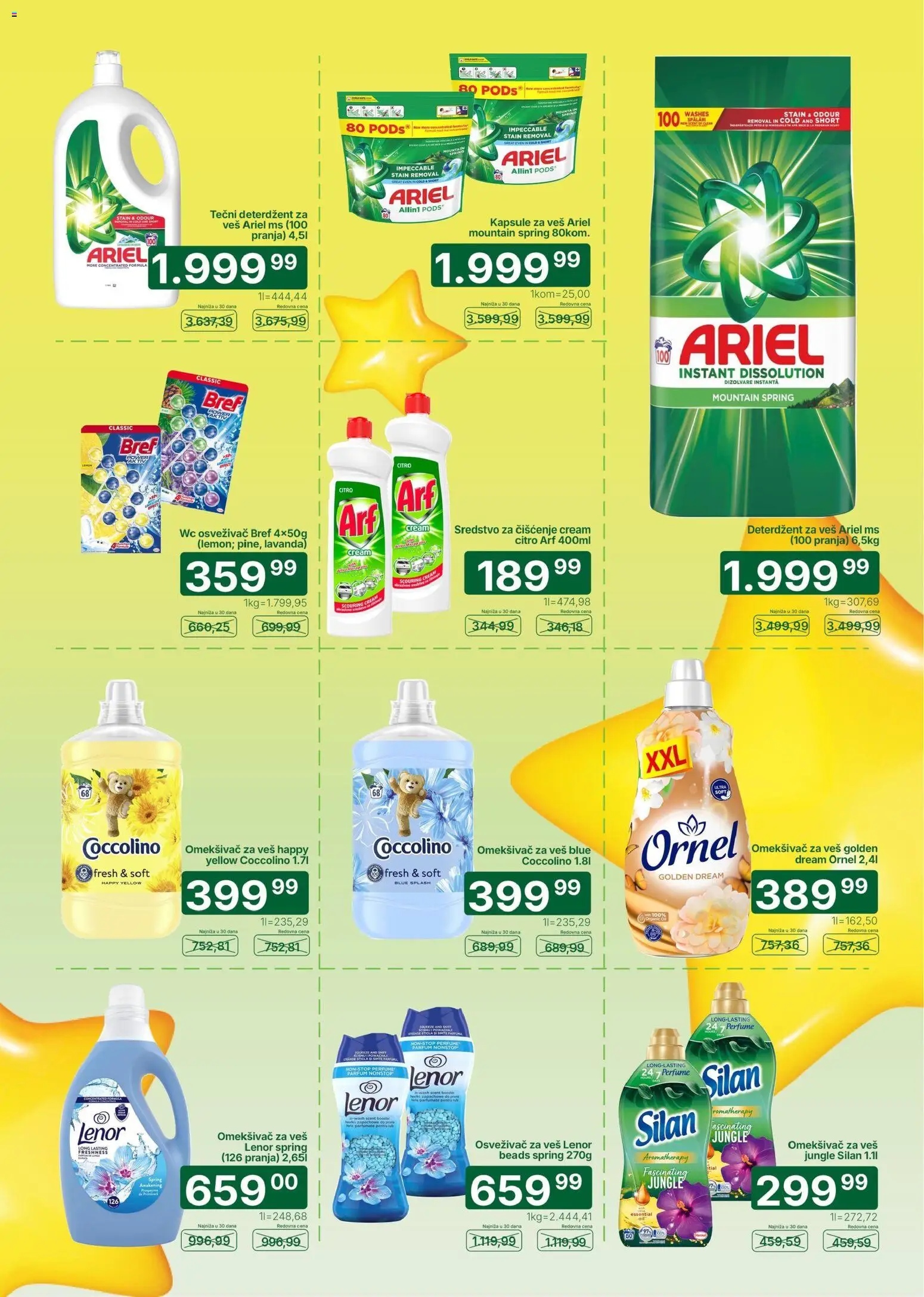 Univerexport katalog - važi od 17.08.2026 | Strana: 13 | Proizvode: Kapsule, Omekšivač, Silan, Coccolino