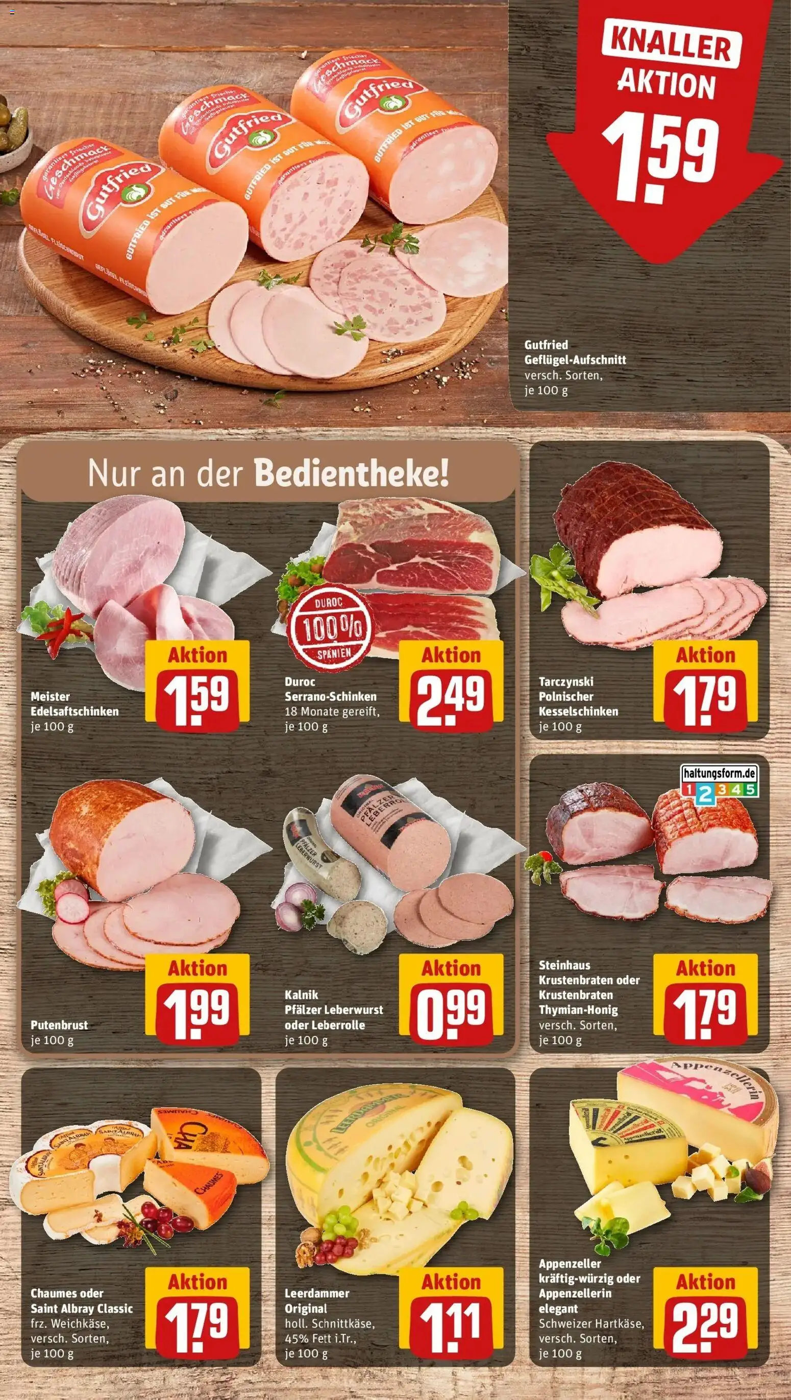 Rewe prospekt Bielefeld	 – gültig ab 22.02.2026 | Seite: 9 | Produkte: Krustenbraten, Leerdammer