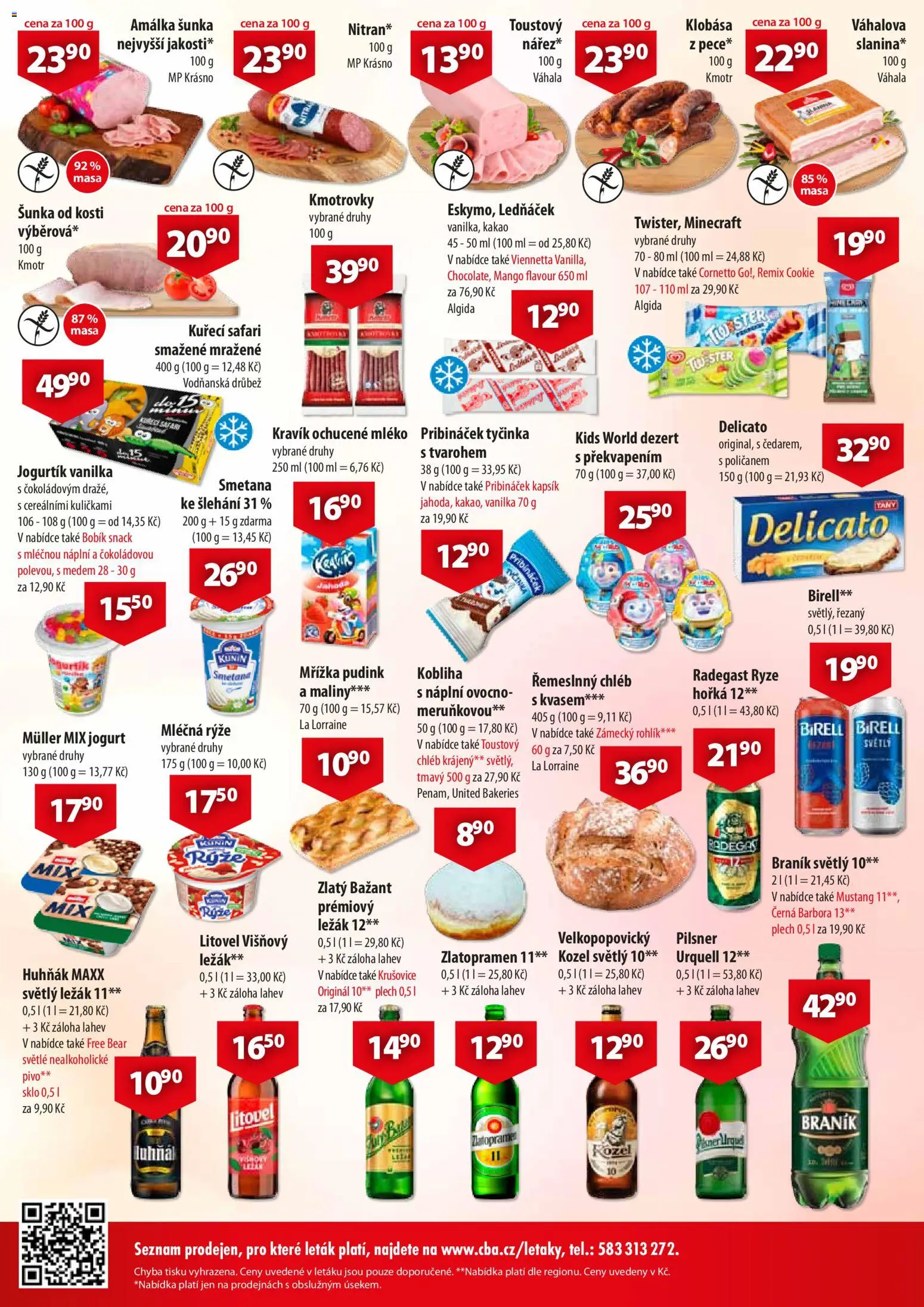 CBA leták - Market od 27.05.2026 | Strana: 2 | Produkty: Mléko, Kozel, Ochucené mléko, Radegast