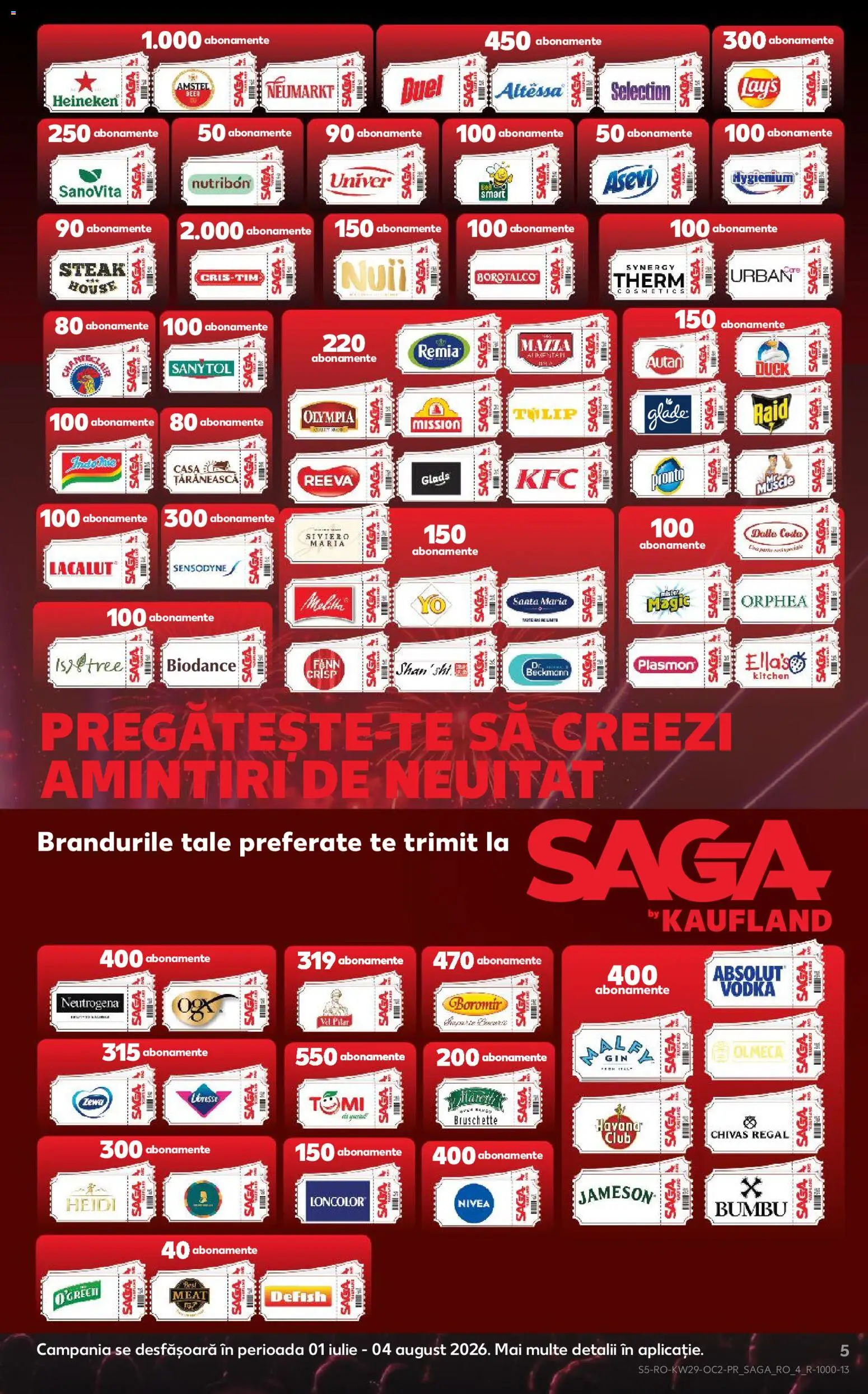 Noul catalog Kaufland – valabil de la 15.07.2026 | Pagină: 5 | Produse: Nivea, Magic, Heidi, Vodka