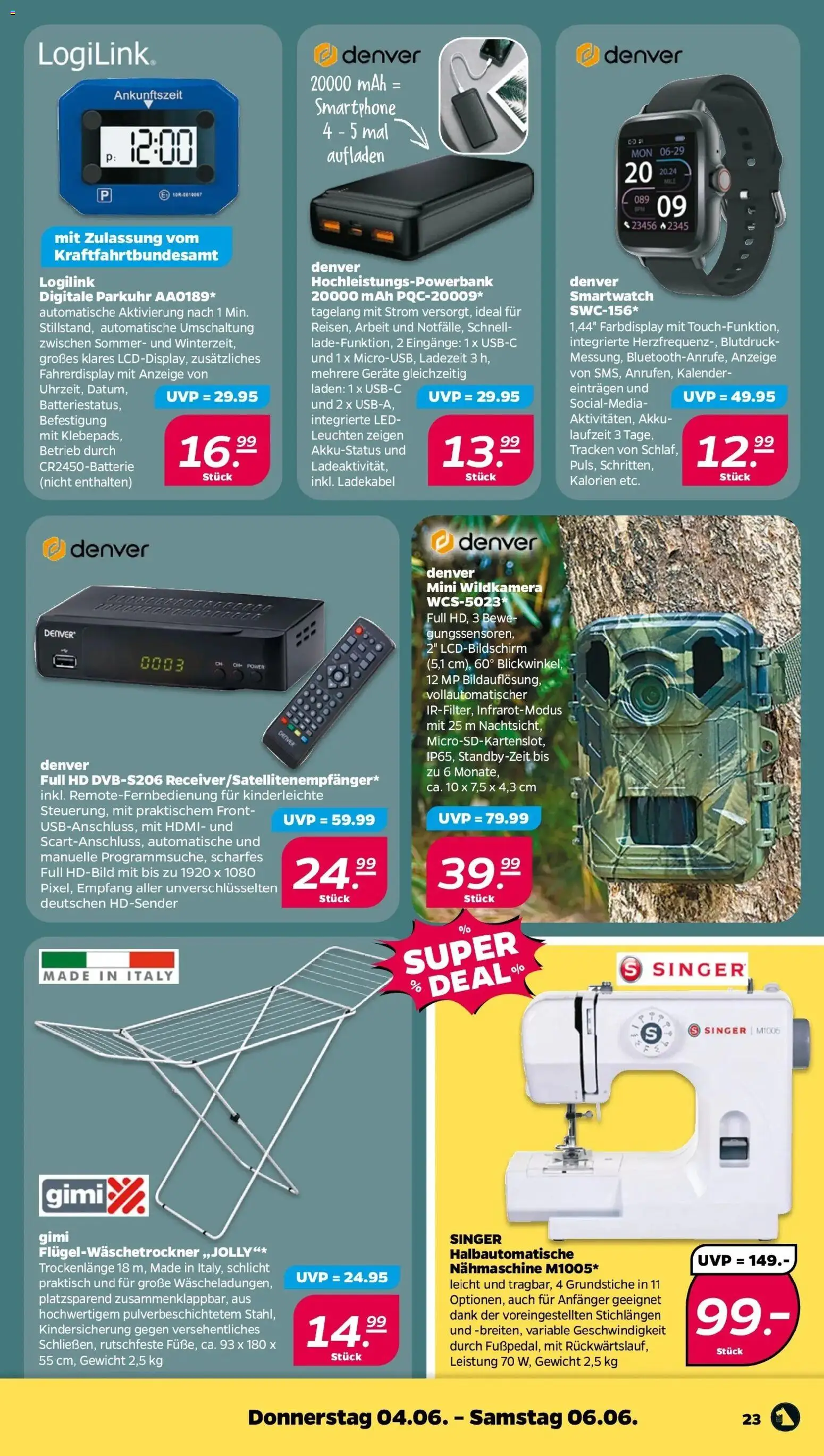 Netto Prospekt – gültig ab 01.06.2026 | Seite: 25 | Produkte: Gewicht, Nähmaschine, Smartwatch, Smartphone