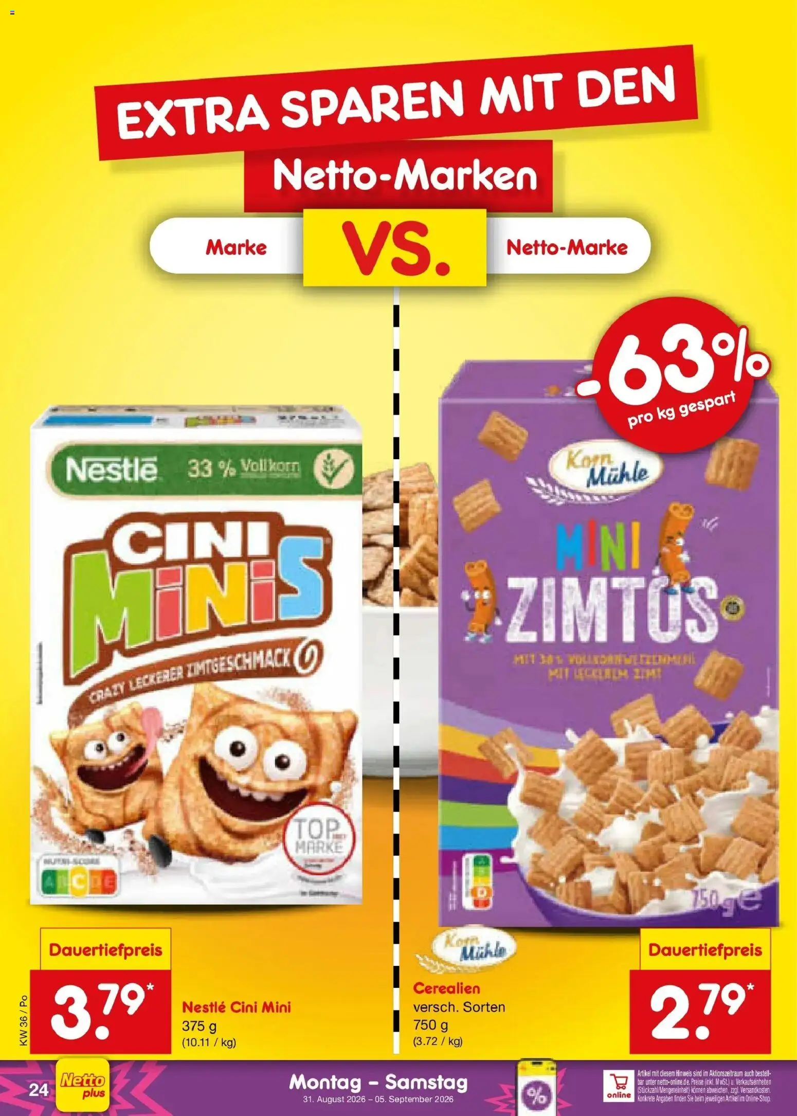 Netto Marken-Discount Prospekt Selb (ab 31.08.2026) » Angebote | Seite: 34 | Produkte: Mühle