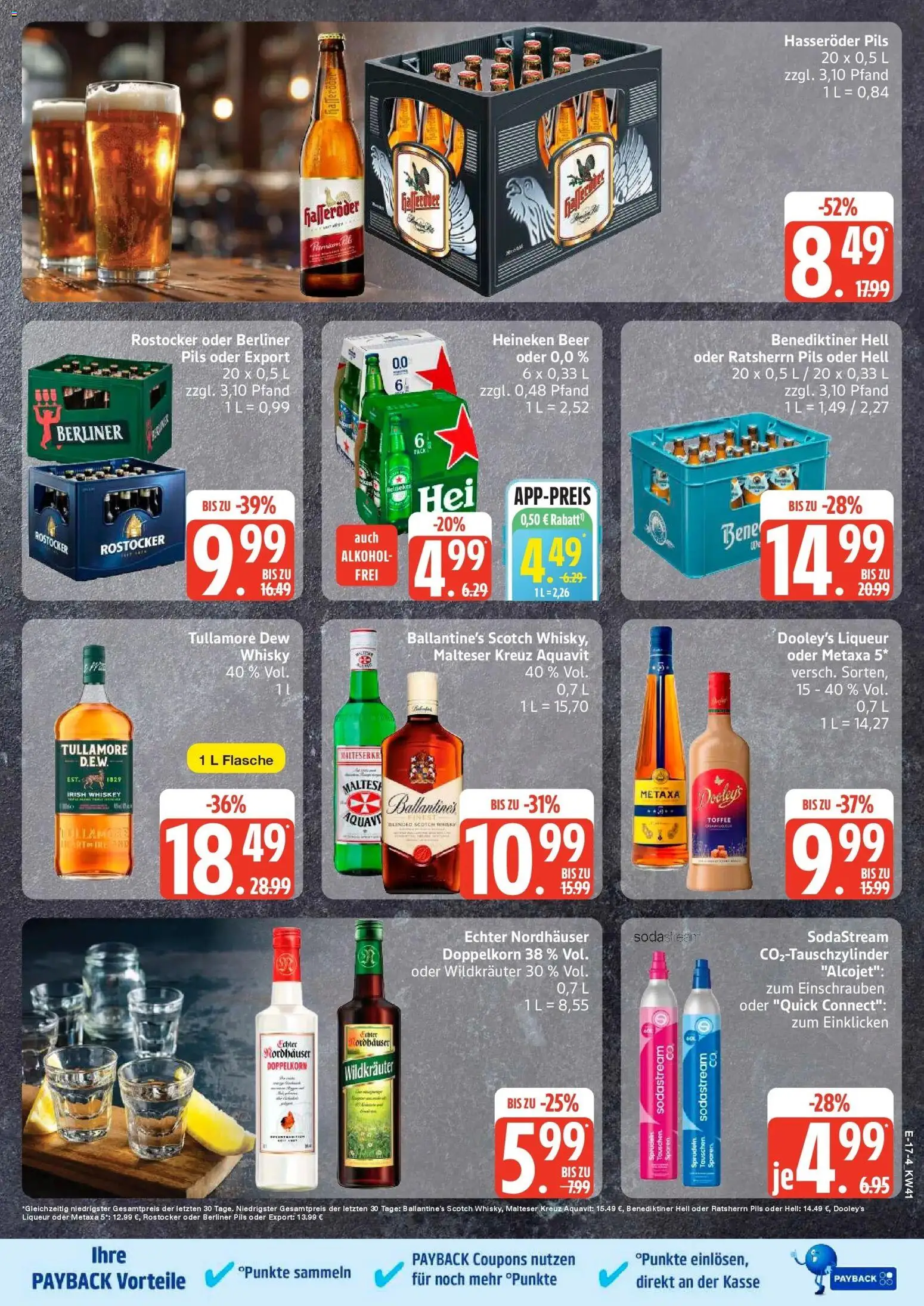 Edeka Prospekt Dobbertin (ab 05.10.2026) » Angebote Online | Seite: 21 | Produkte: Pils, Metaxa, Heineken, Alkohol