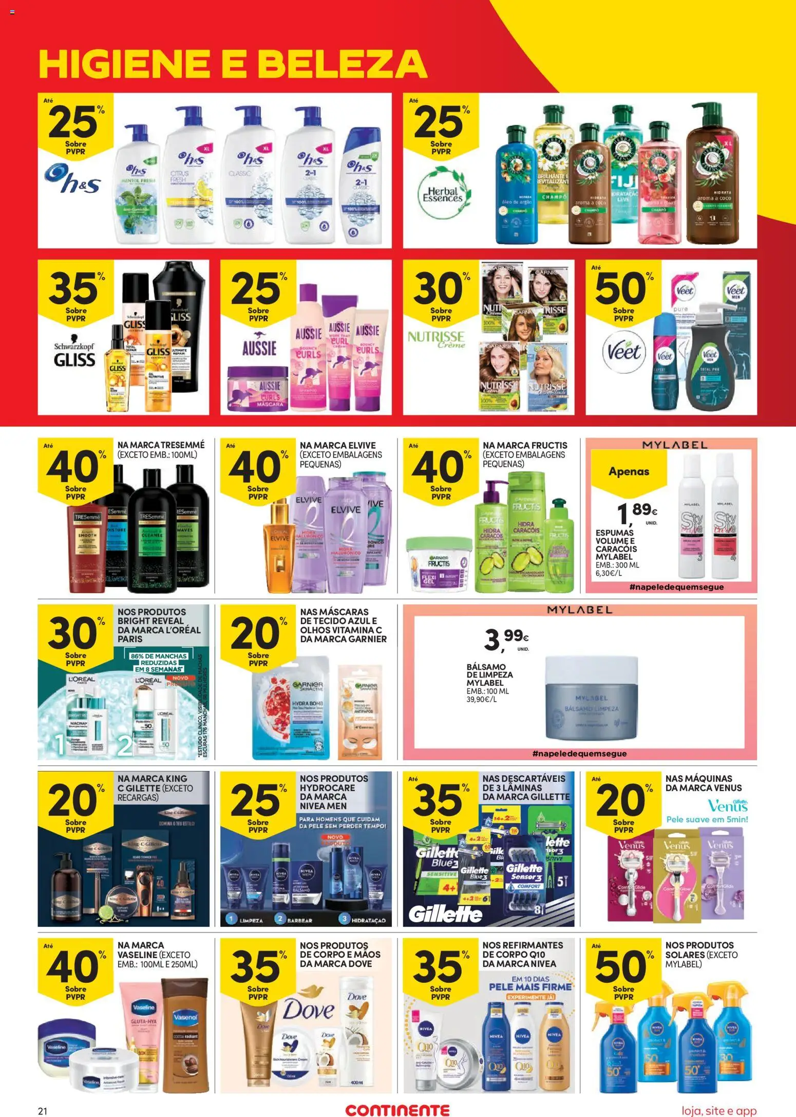 Continente Semanal Continente Bom Dia │ válido de 15/09/2026 | Página: 21 | Produtos: Champô, Óleo, Coco, Creme