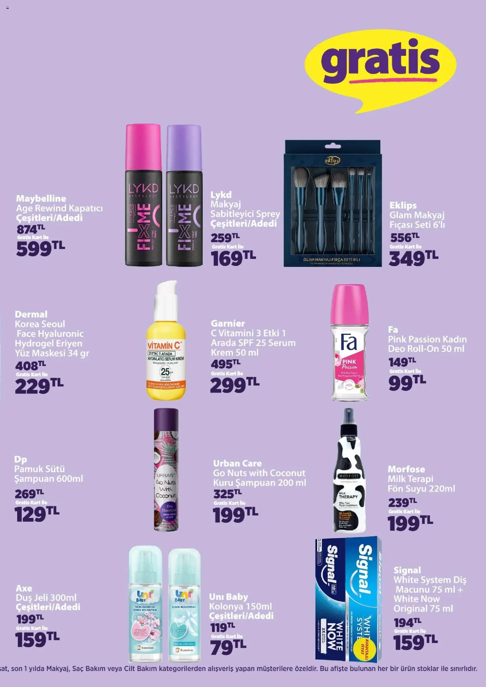 Gratis Katalog - 28 Eylül 2026 tarihinden itibaren geçerlidir | Sayfa: 7 | Ürünler: Fırça, Krem, Duş jeli, Makyaj