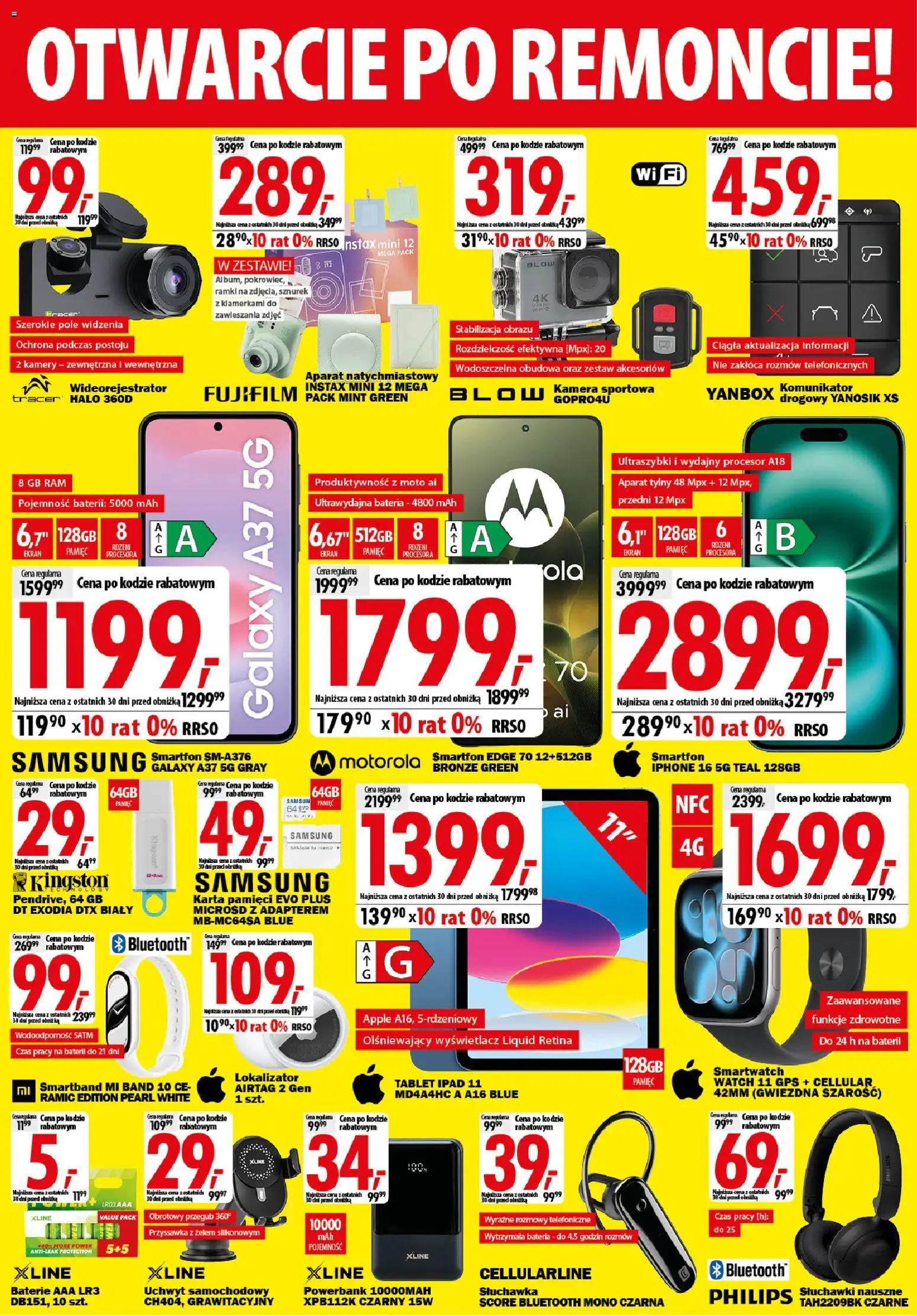 Mediaexpert promocje - Wielkie otwarcie Kielce od 01.10.2026 | Strona: 4 | Produkty: Tablet, Smartwatch, Bateria, Smartband