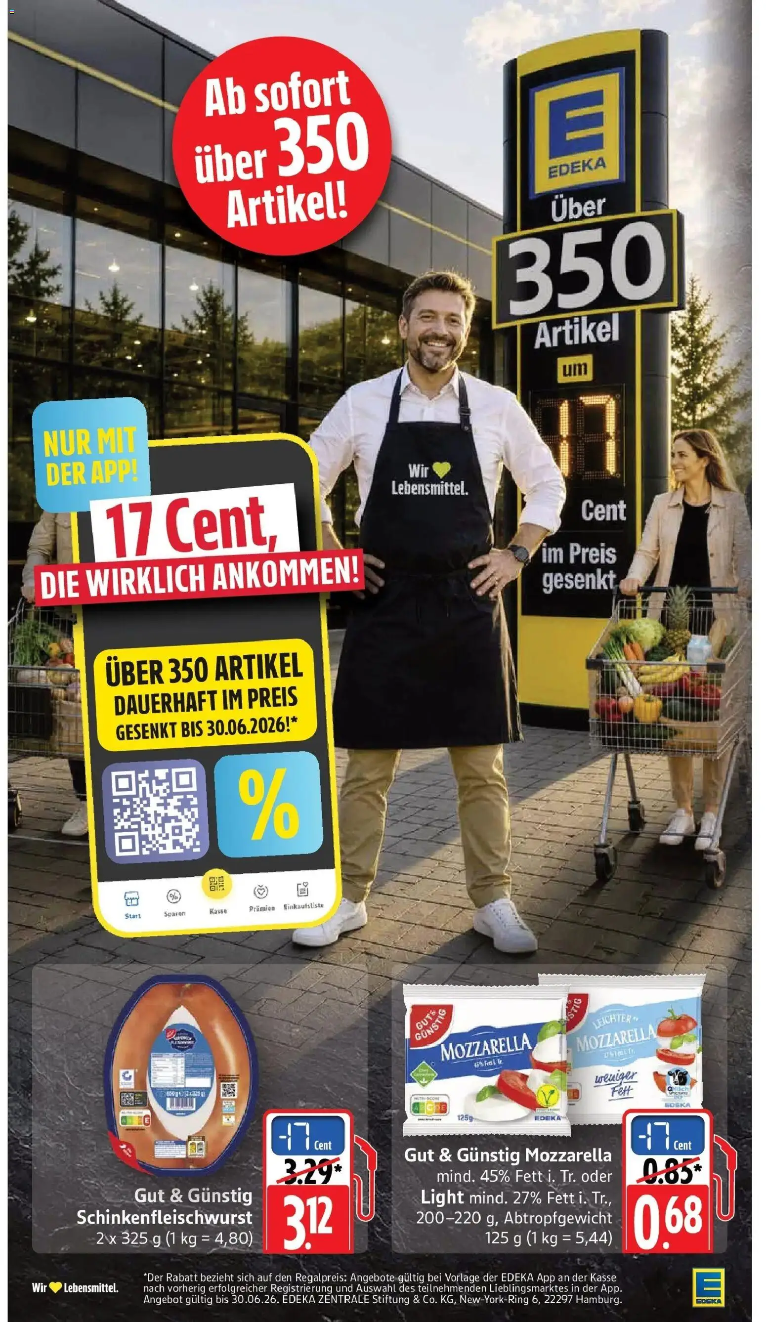 Edeka prospekt Pirmasens – gültig ab 08.06.2026 | Seite: 25 | Produkte: Mozzarella