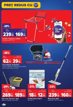 Ofertele Carrefour valabile de la 26.08.2026 | Pagină: 18 | Produse: Mânere, Mop, Faras