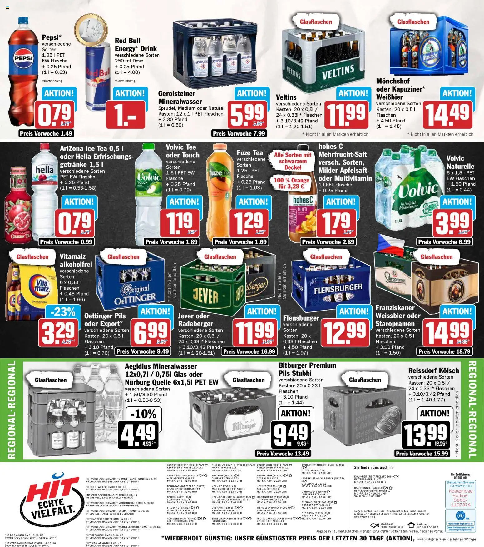 HIT Prospekt 	 – gültig ab 09.03.2026 | Seite: 19 | Produkte: Franziskaner, Oettinger, Flensburger, Hella