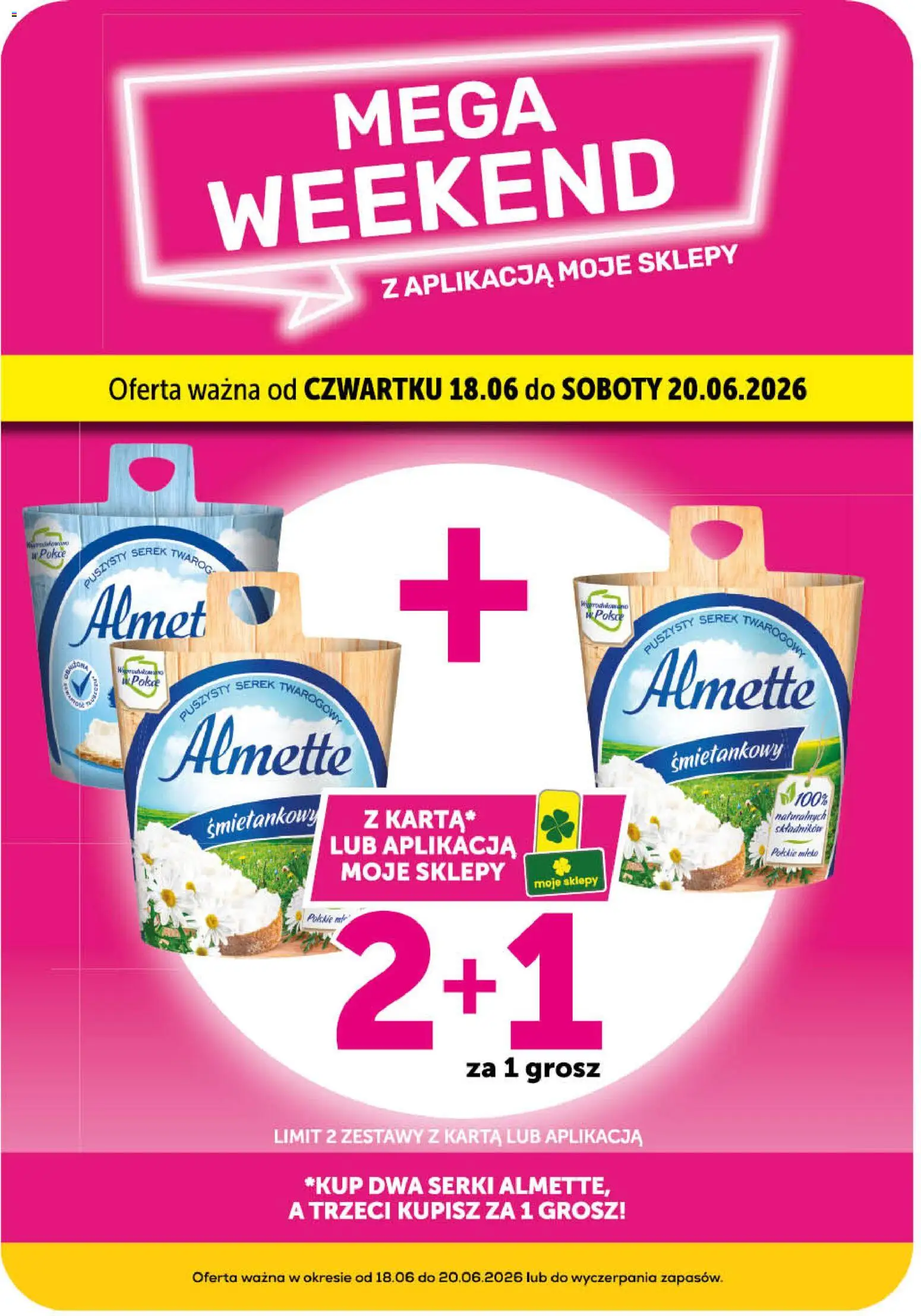 Groszek gazetka - Market od 18.06.2026 | Strona: 6 | Produkty: Karta, Serek, Mleko, Twaróg