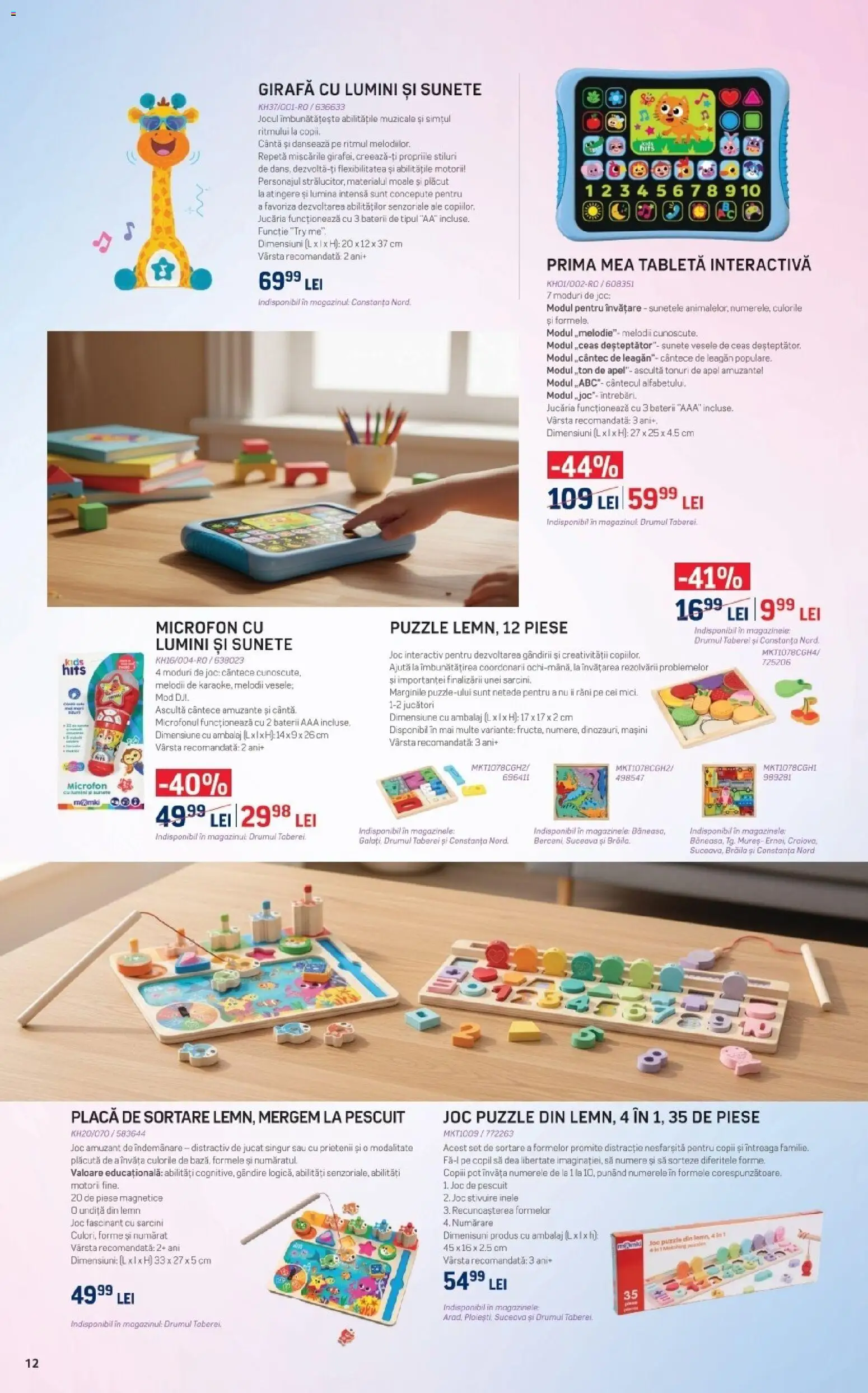 Noul catalog Selgros – valabil de la 05.06.2026 | Pagină: 12 | Produse: Tavuk suyu, Tabletă, Joc, Microfon