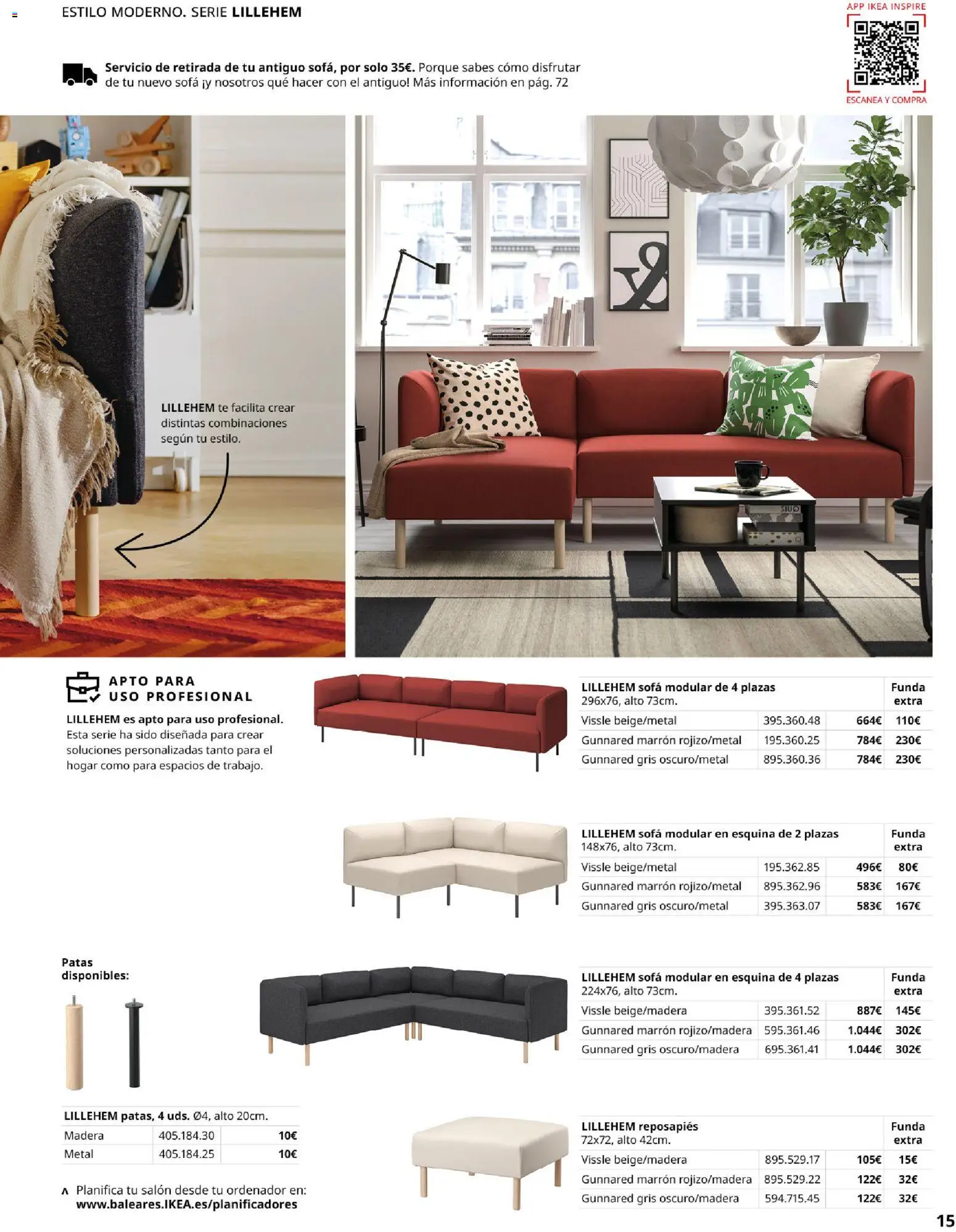 IKEA - Sofás │ válido desde el 28/09/2026 | Página: 15 | Productos: Salón, Té, Ordenador, Sofá