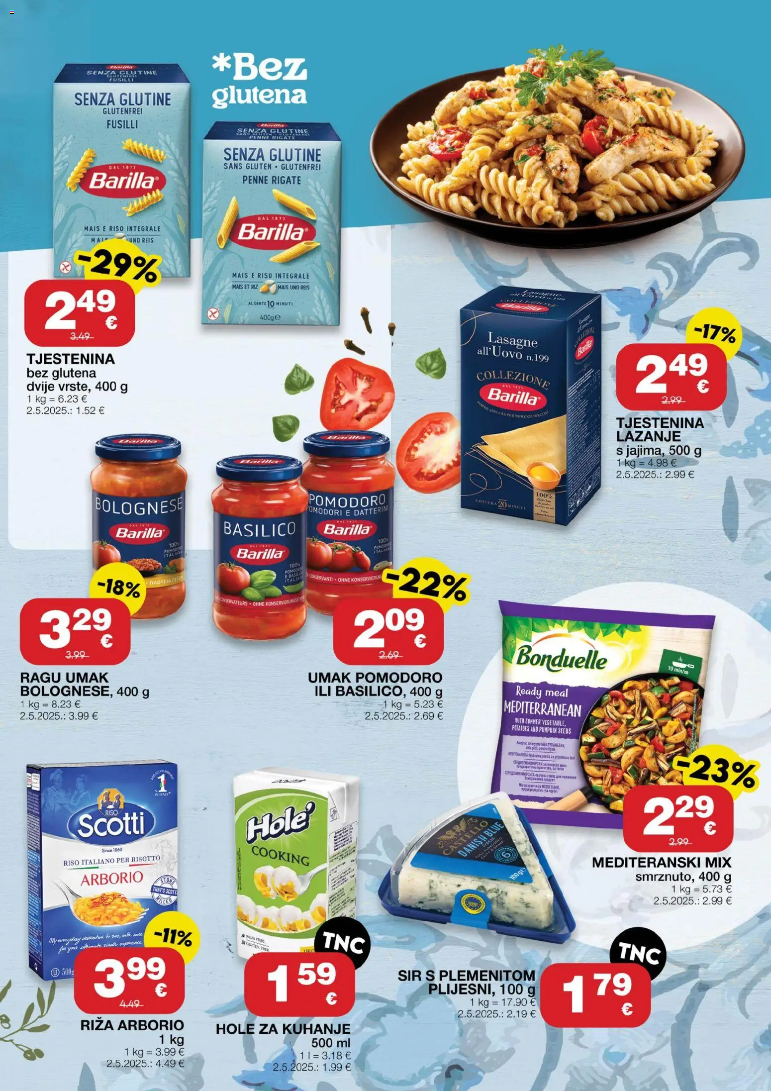 Stanić Diskont katalog | vrijedi od 25.06.2026 | Stranica: 3 | Proizvodi: Lasagne, Med, Sir, Umak