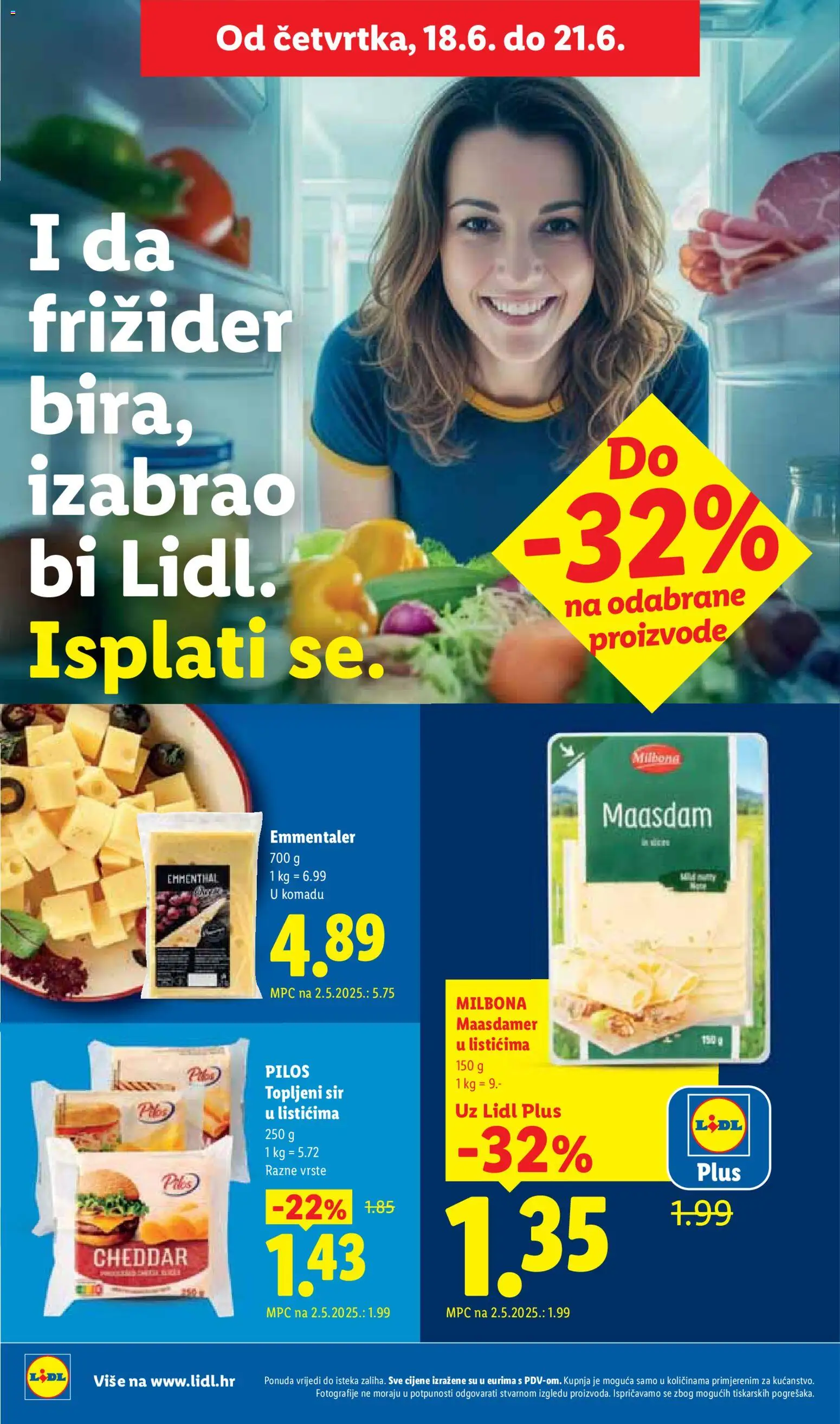 Lidl katalog | vrijedi od 15.06.2026 | Stranica: 48 | Proizvodi: Sir