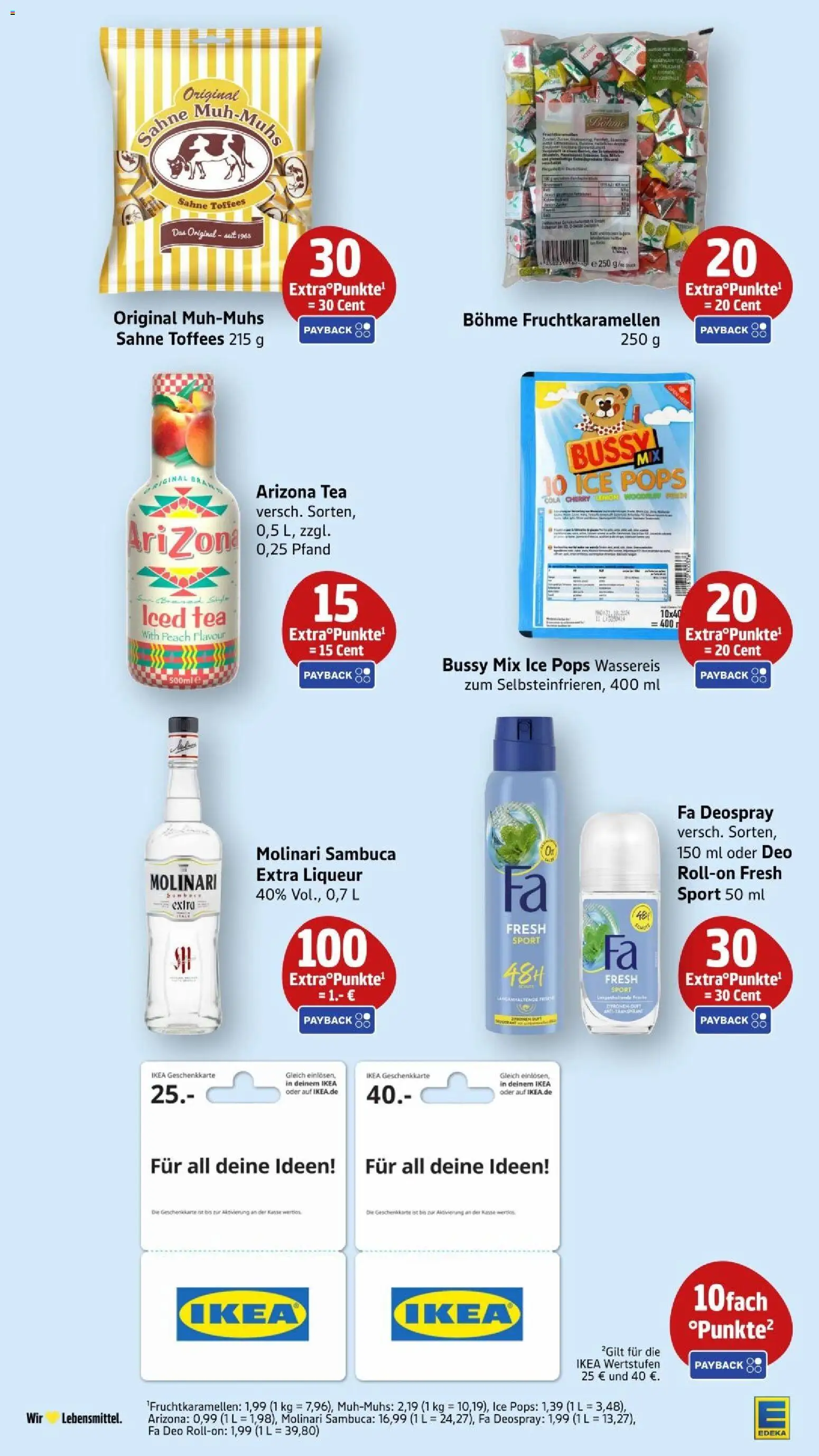 Edeka Prospekt Stuttgart – gültig ab 31.08.2026 | Seite: 43 | Produkte: Cola, Sambuca, Deospray, Sahne