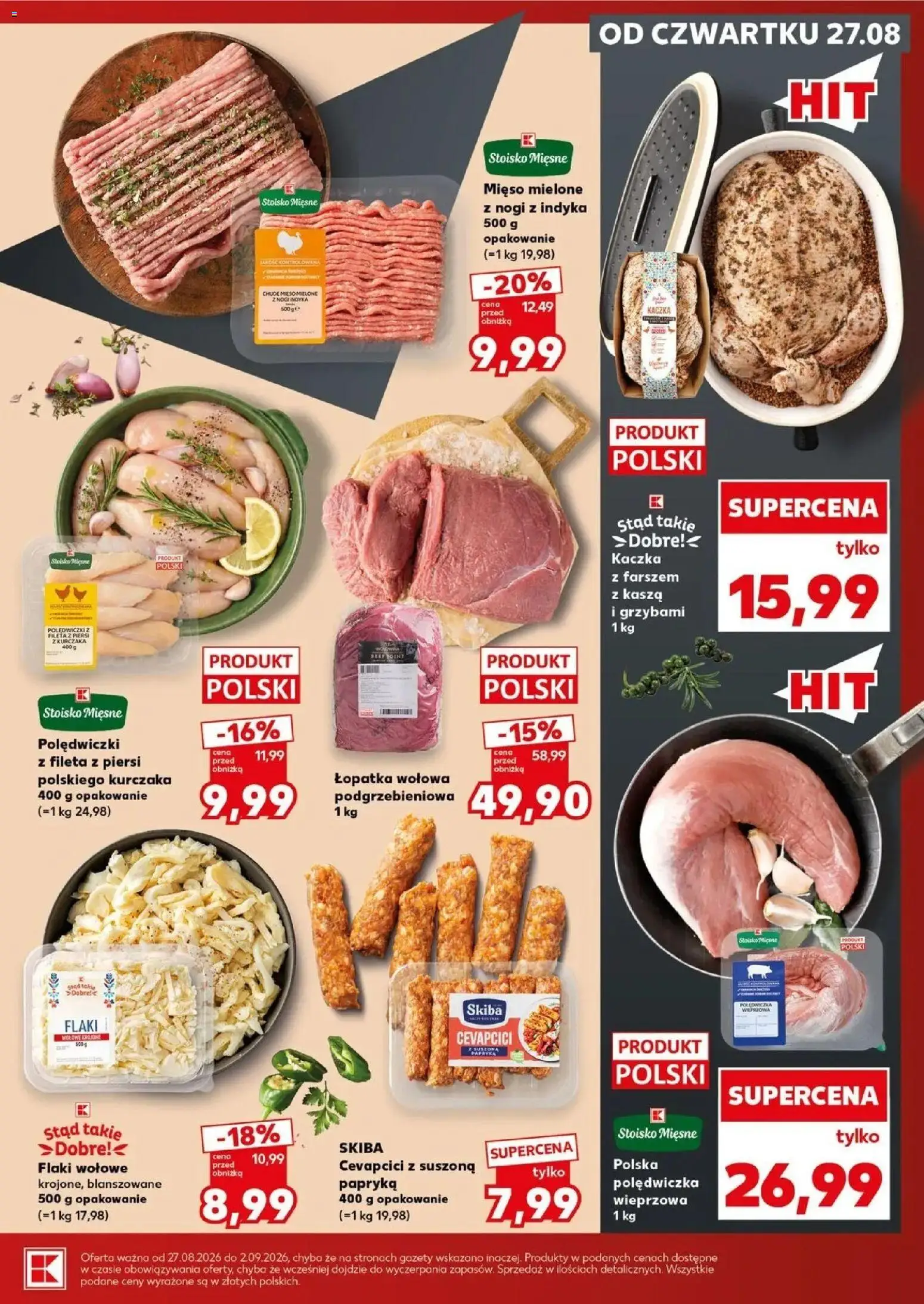 Kaufland gazetka - Super Weekend od 29.08.2026 - od jutra PDF | Strona: 19 | Produkty: Piersi, Mięso, Papryka, Flaki wołowe