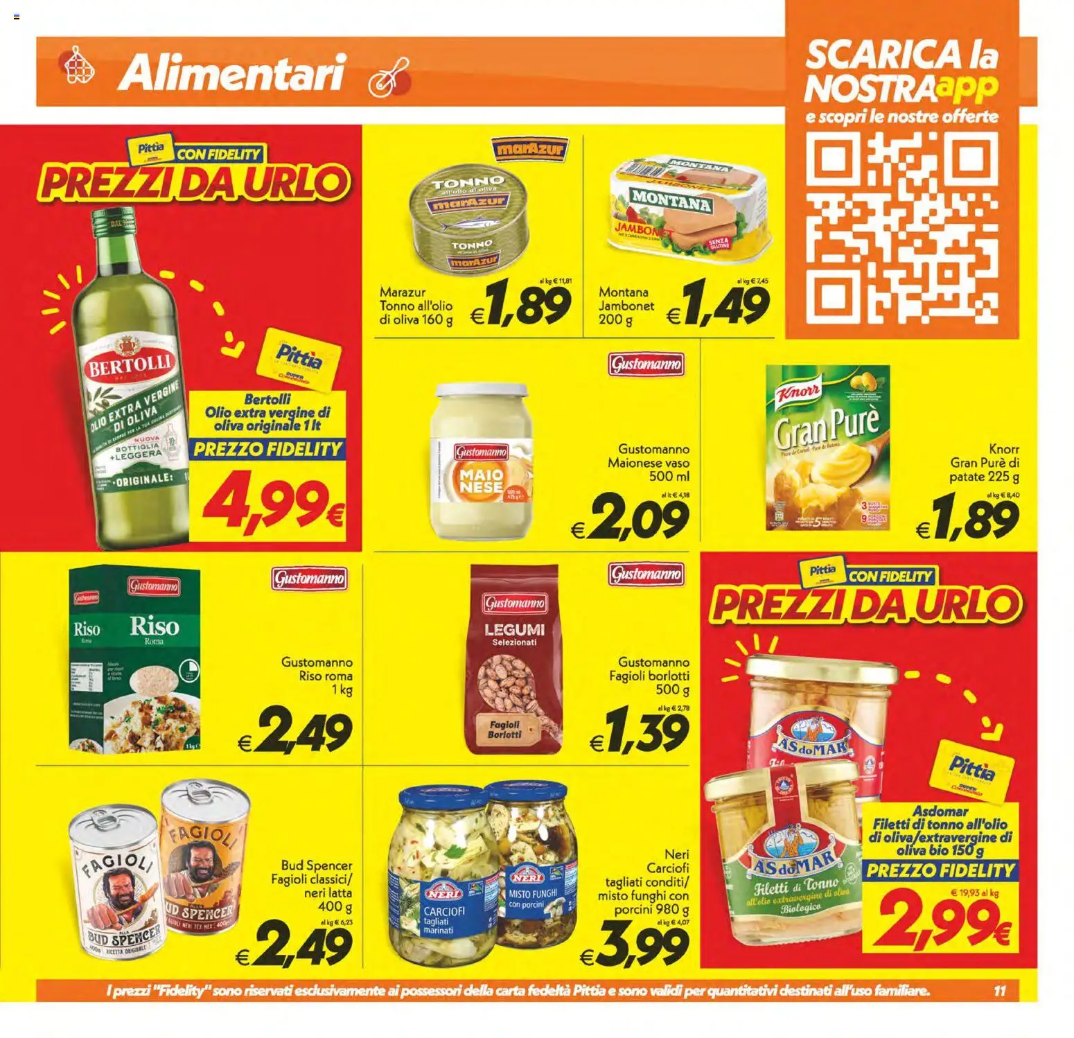 Volantino SuperConveniente del 02/10/2026 | Pagina: 11 | Prodotti: Patate, Maionese, Olio extra vergine, Olio di Oliva