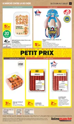 Intermarché - Prévisualisation de 4 BROCHETTES DE CREVETTES AIL & PERSIL, 4 BROCHETTES DE CREVETTES AIL & PERSIL, 125 g - 43,92 € le kg valide à partir de 23/06/2026 | Page: 7