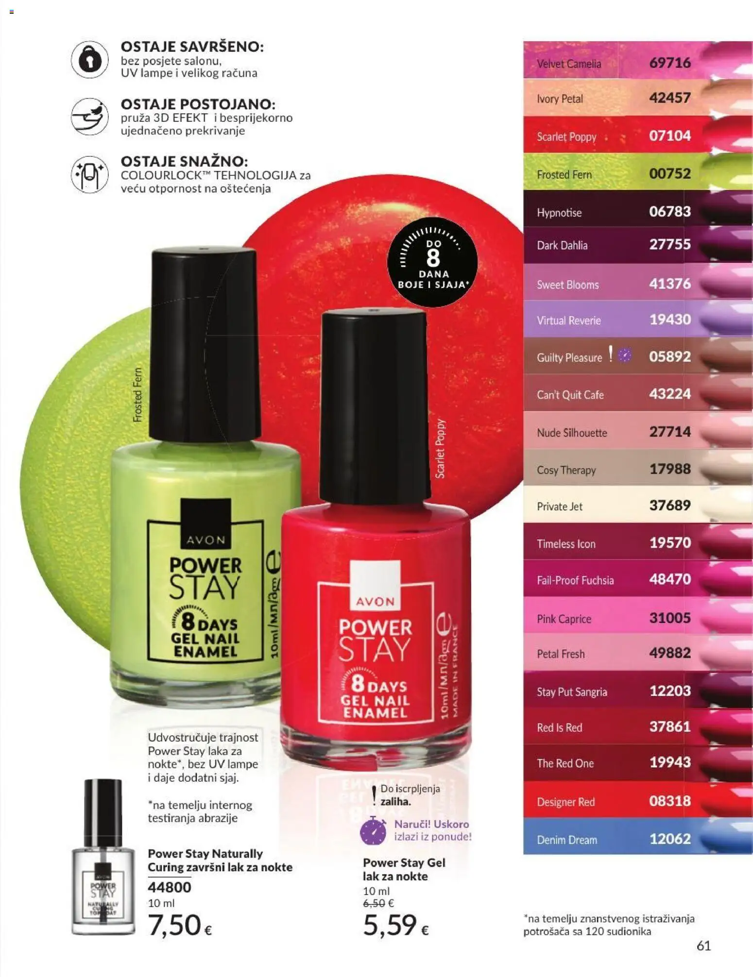 Avon katalog | vrijedi od 30.06.2026 | Stranica: 61 | Proizvodi: Lak za nokte
