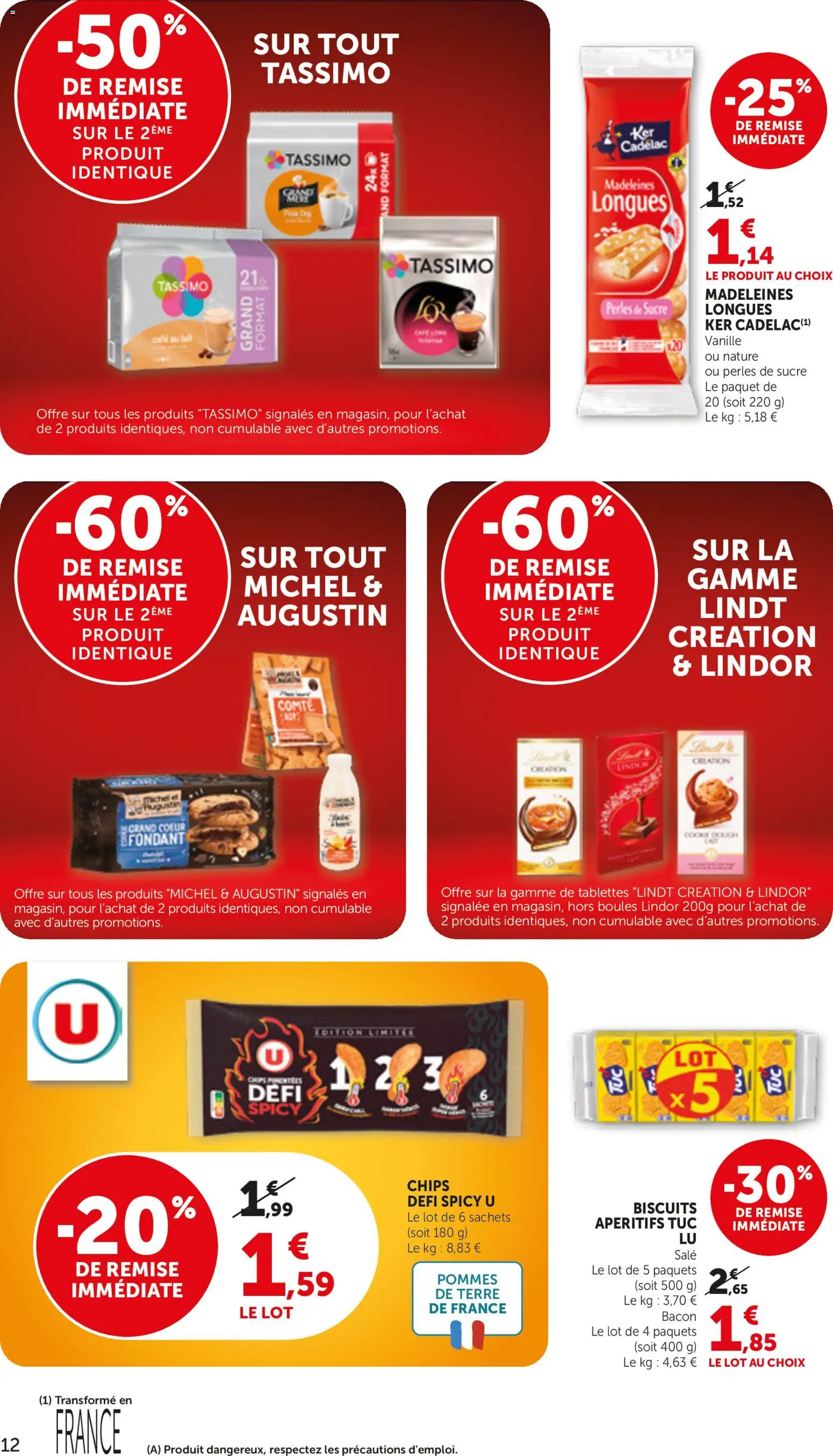 {H1} | Page: 12 | Produits: Sucre, Café, Pommes, Biscuits