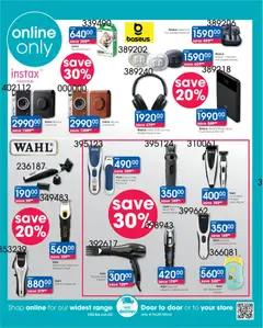 Clicks specials catalogue – valid from 23.04.2026 | Page: 36 | Products: Earphones, Earbuds, Camera, Laptop